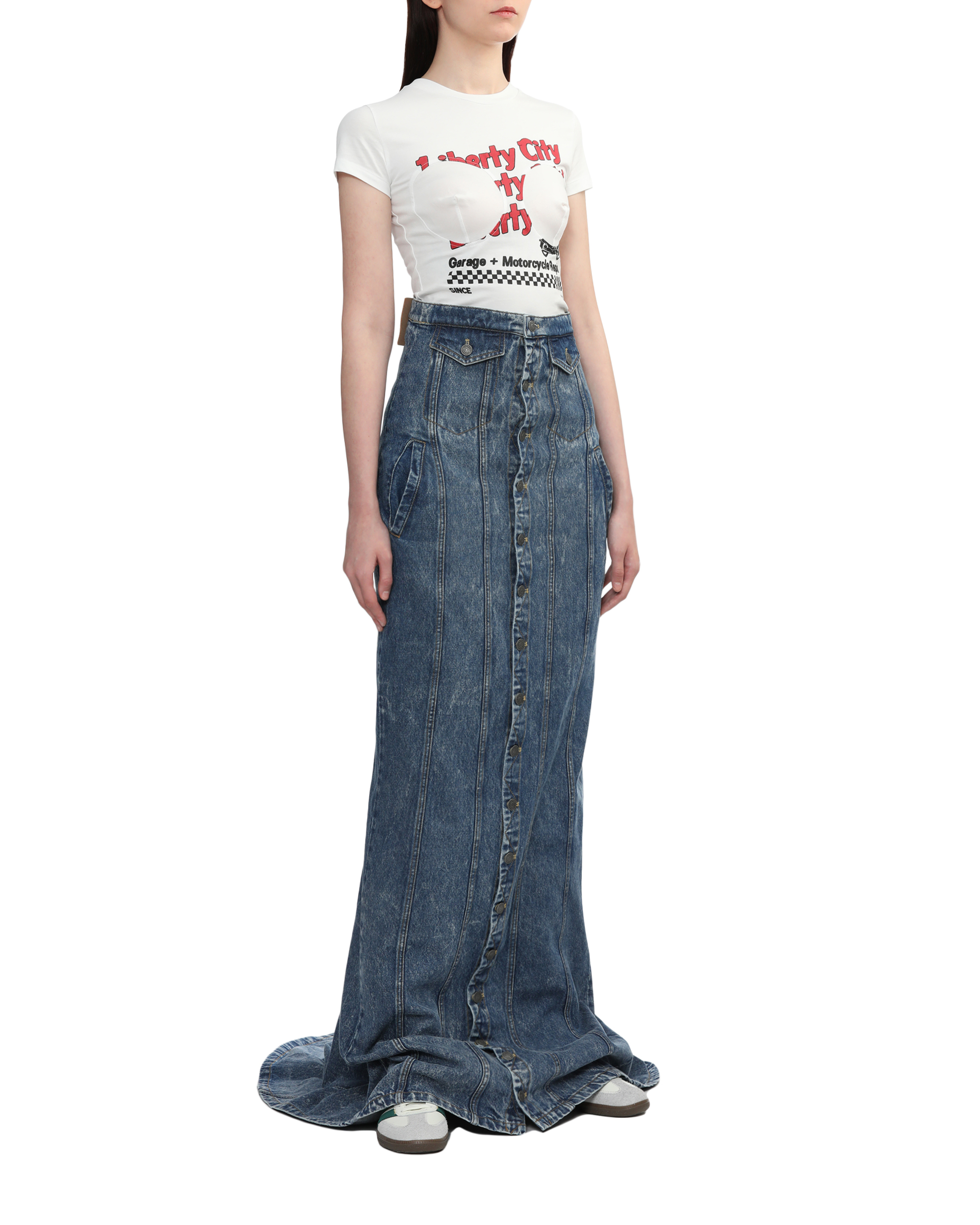 Falda larga vaquera EGONLAB