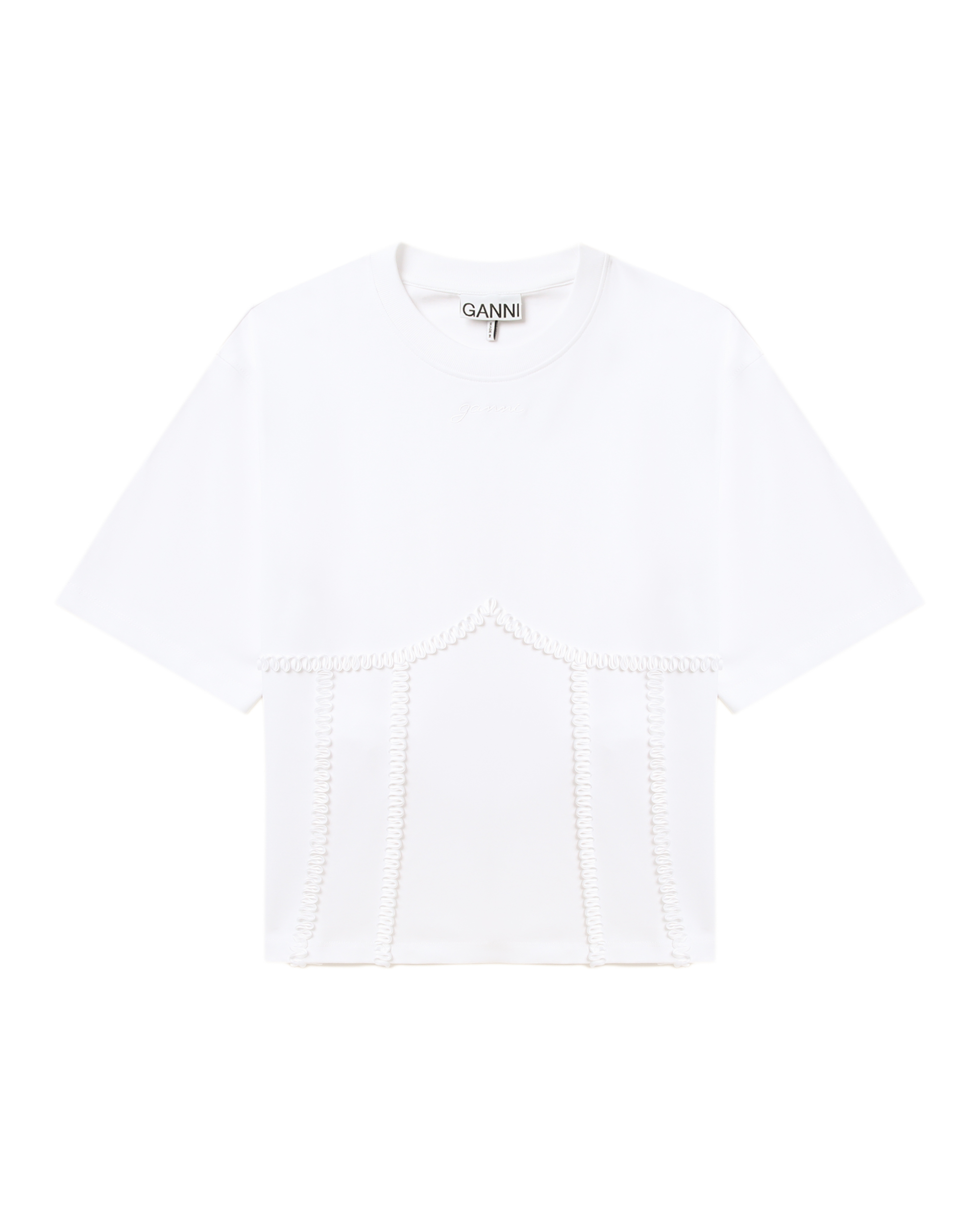 Camiseta con lazo en la espalda GANNI
