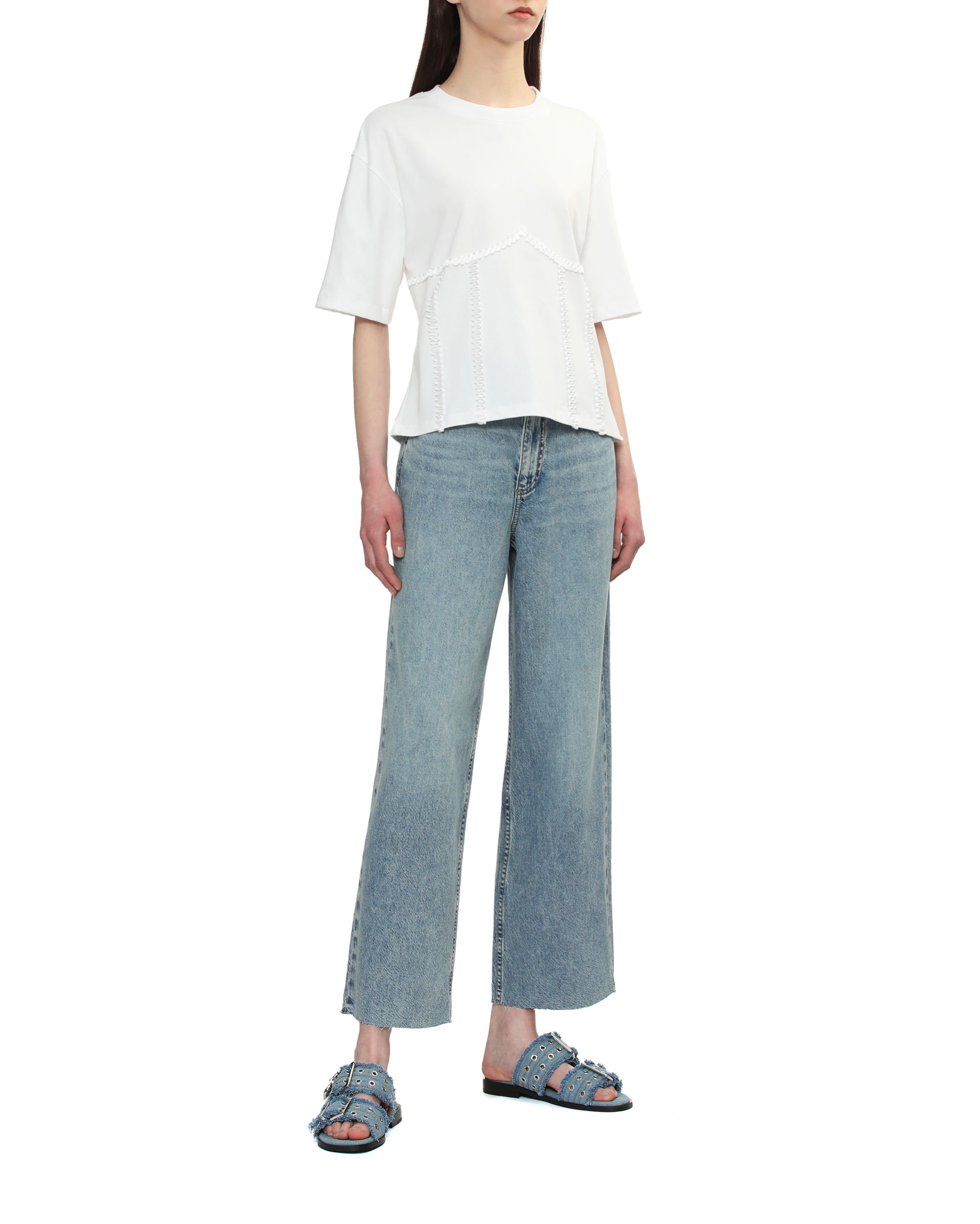 Camiseta con lazo en la espalda GANNI