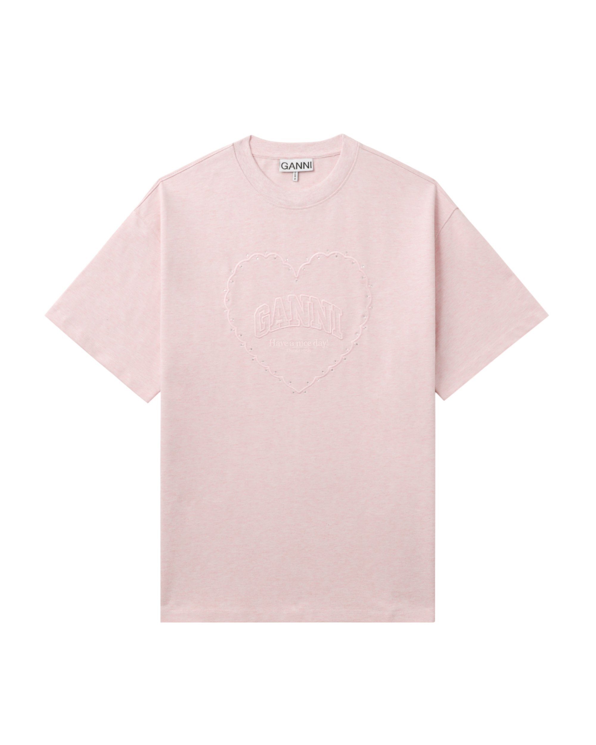 Camiseta con corazón de GANNI