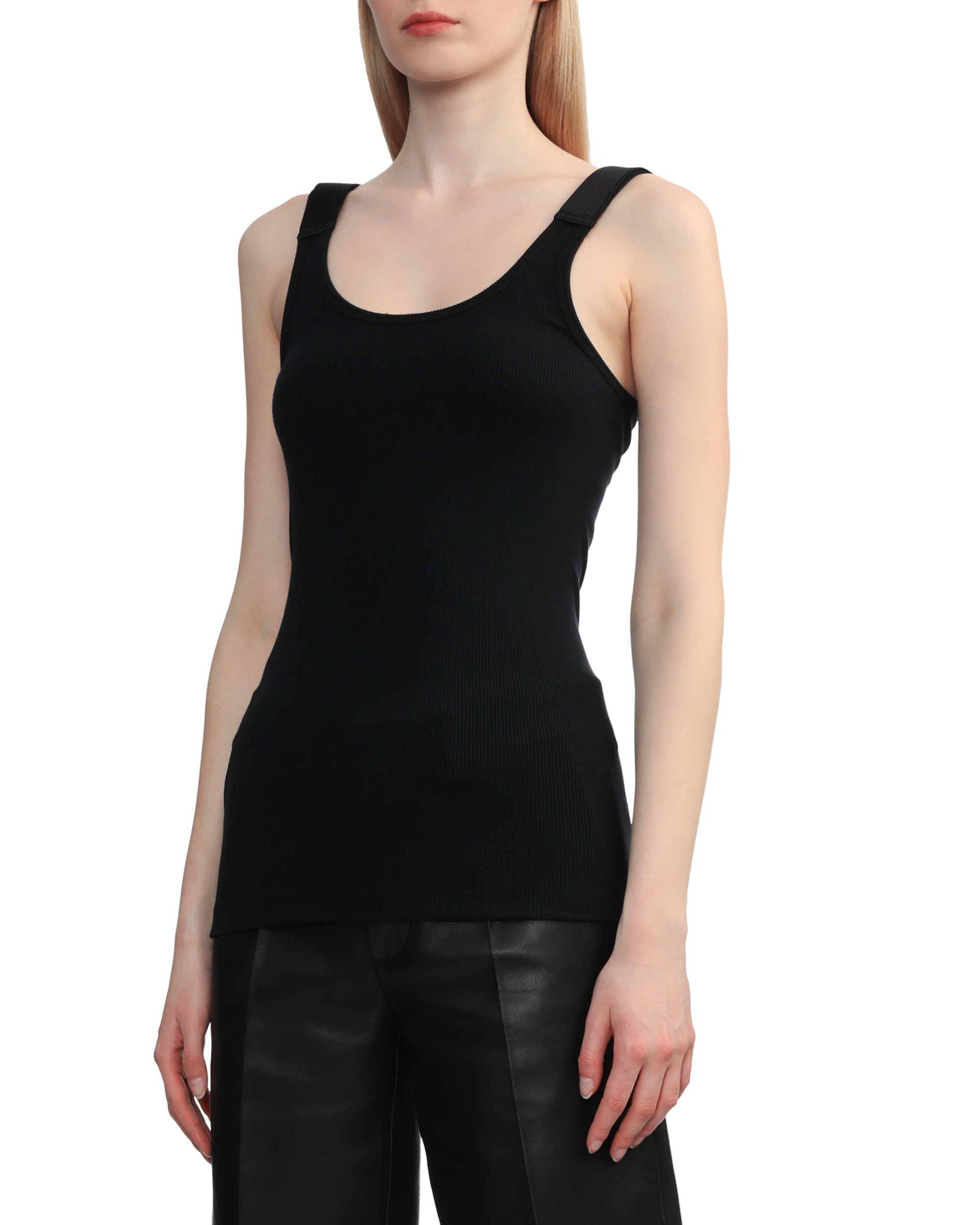 HELMUT LANG Top de tirantes con canalé