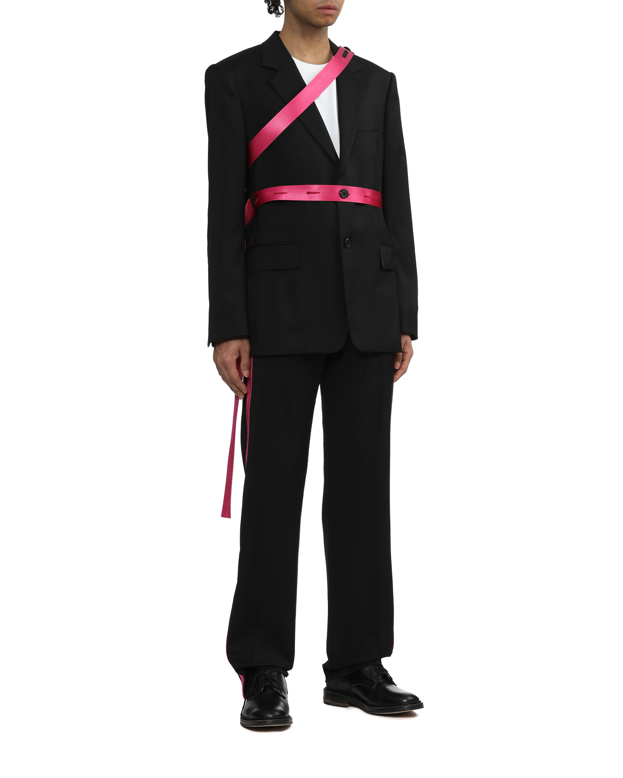 HELMUT LANG Pantalones con cinturón de seguridad