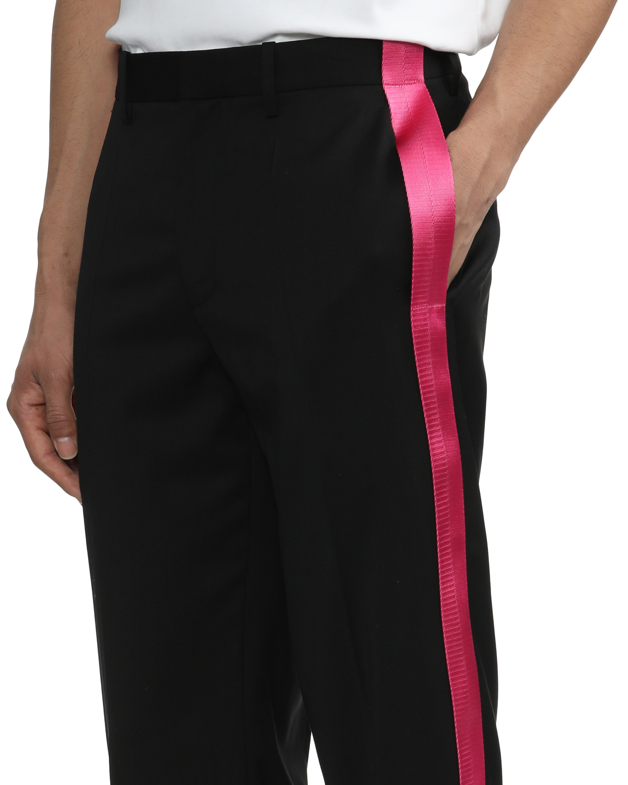 HELMUT LANG Pantalones con cinturón de seguridad