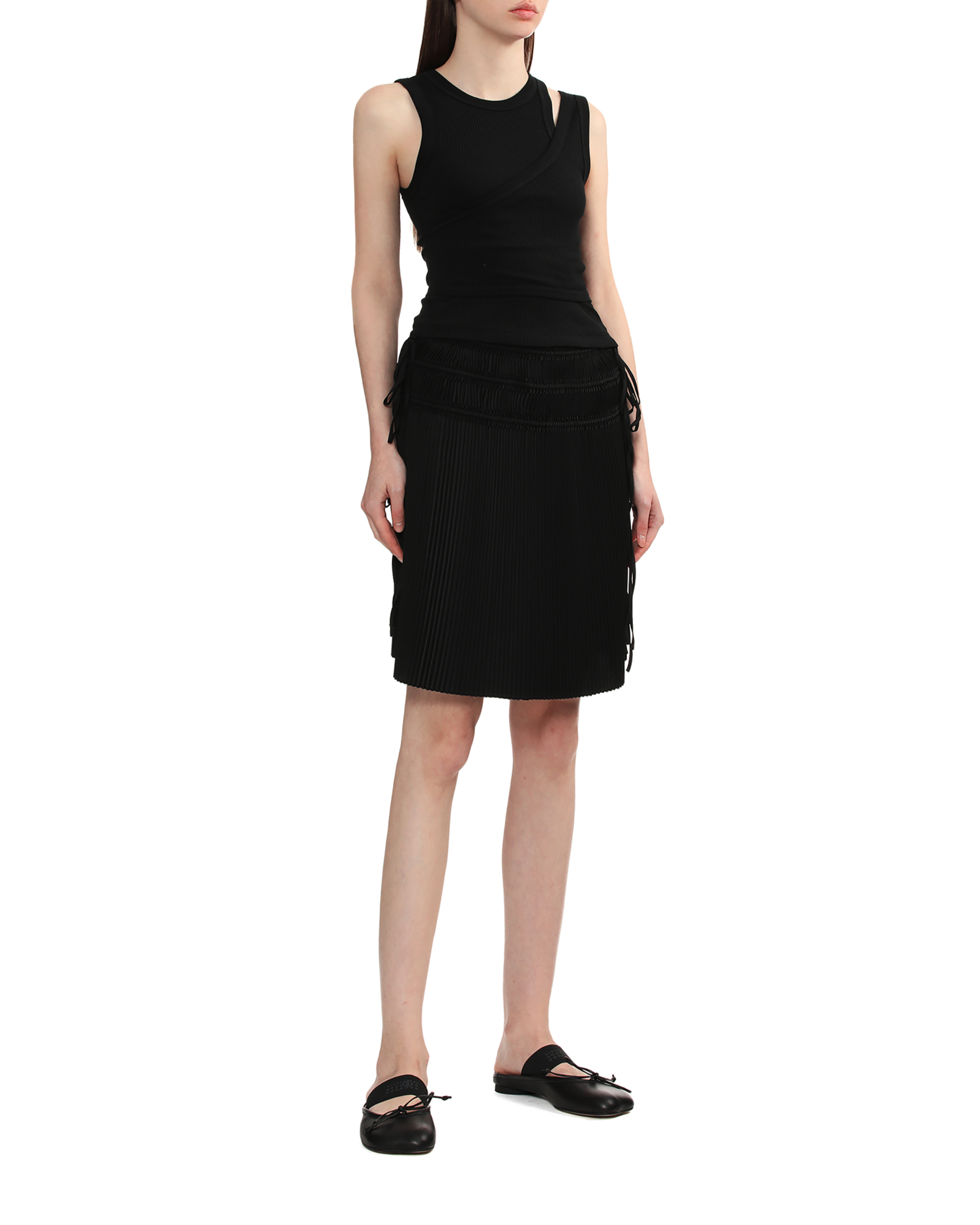 HELMUT LANG Falda plisada