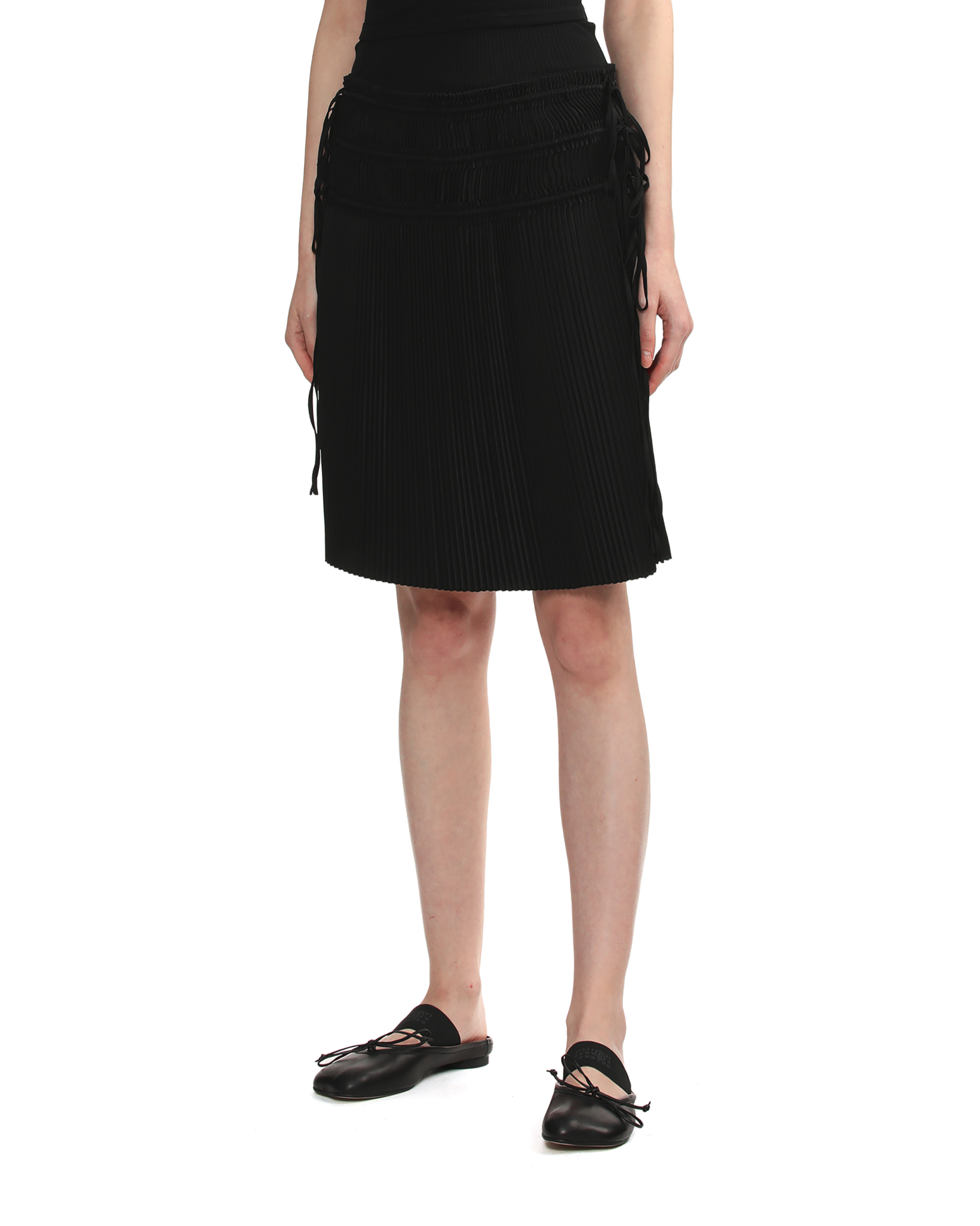 HELMUT LANG Falda plisada