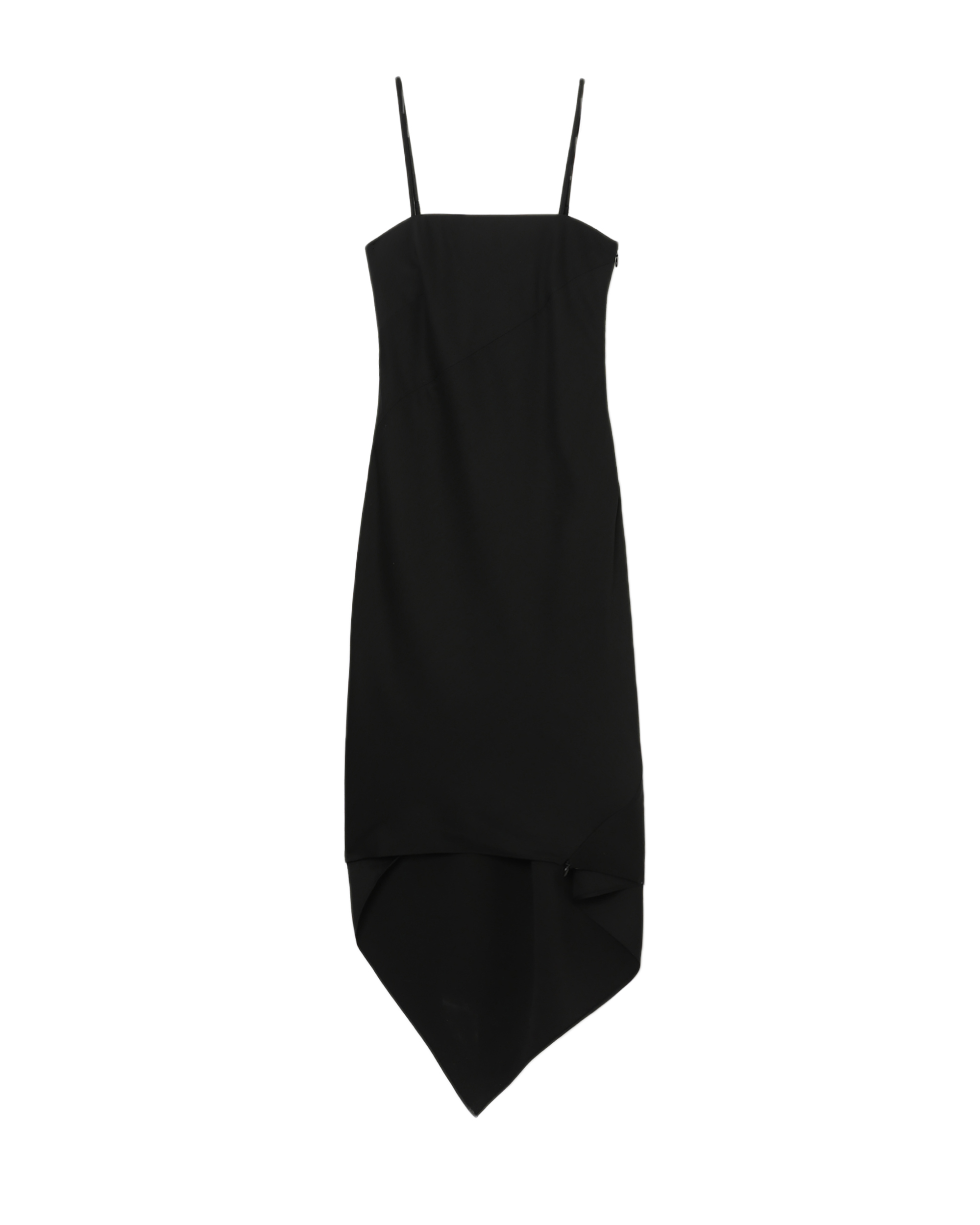 HELMUT LANG Vestido con dobladillo de bufanda