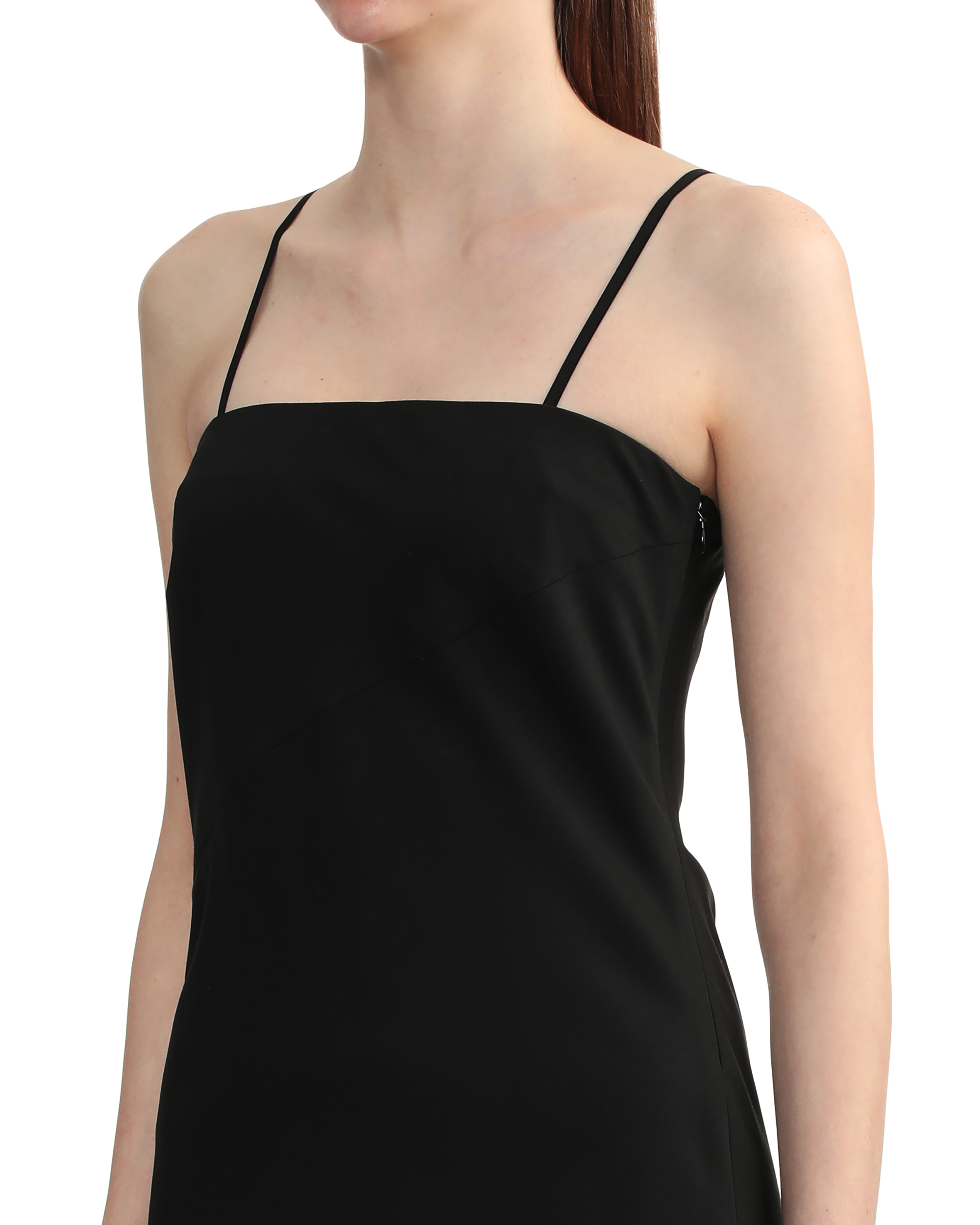 HELMUT LANG Vestido con dobladillo de bufanda