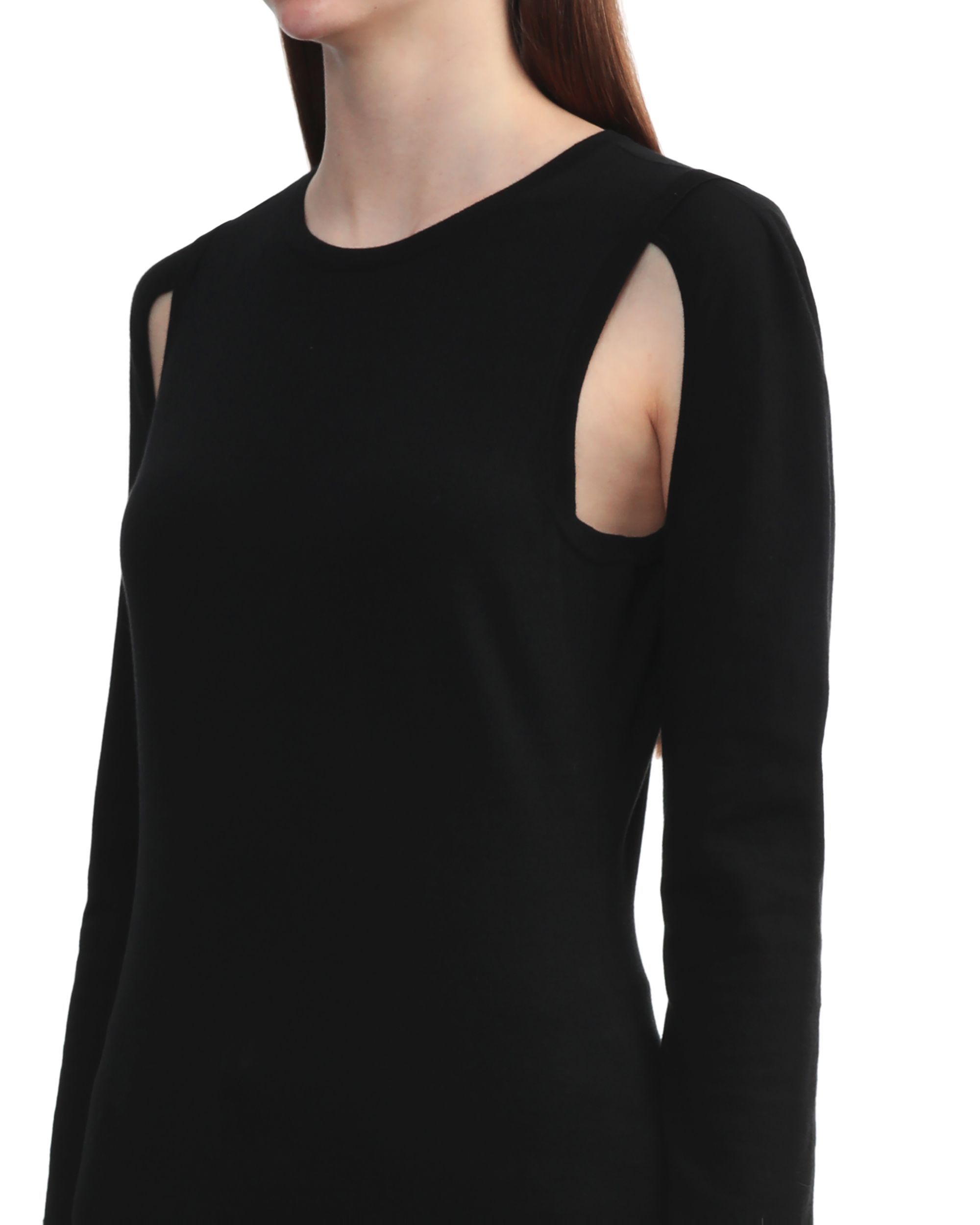 HELMUT LANG Top de cuello redondo con aberturas