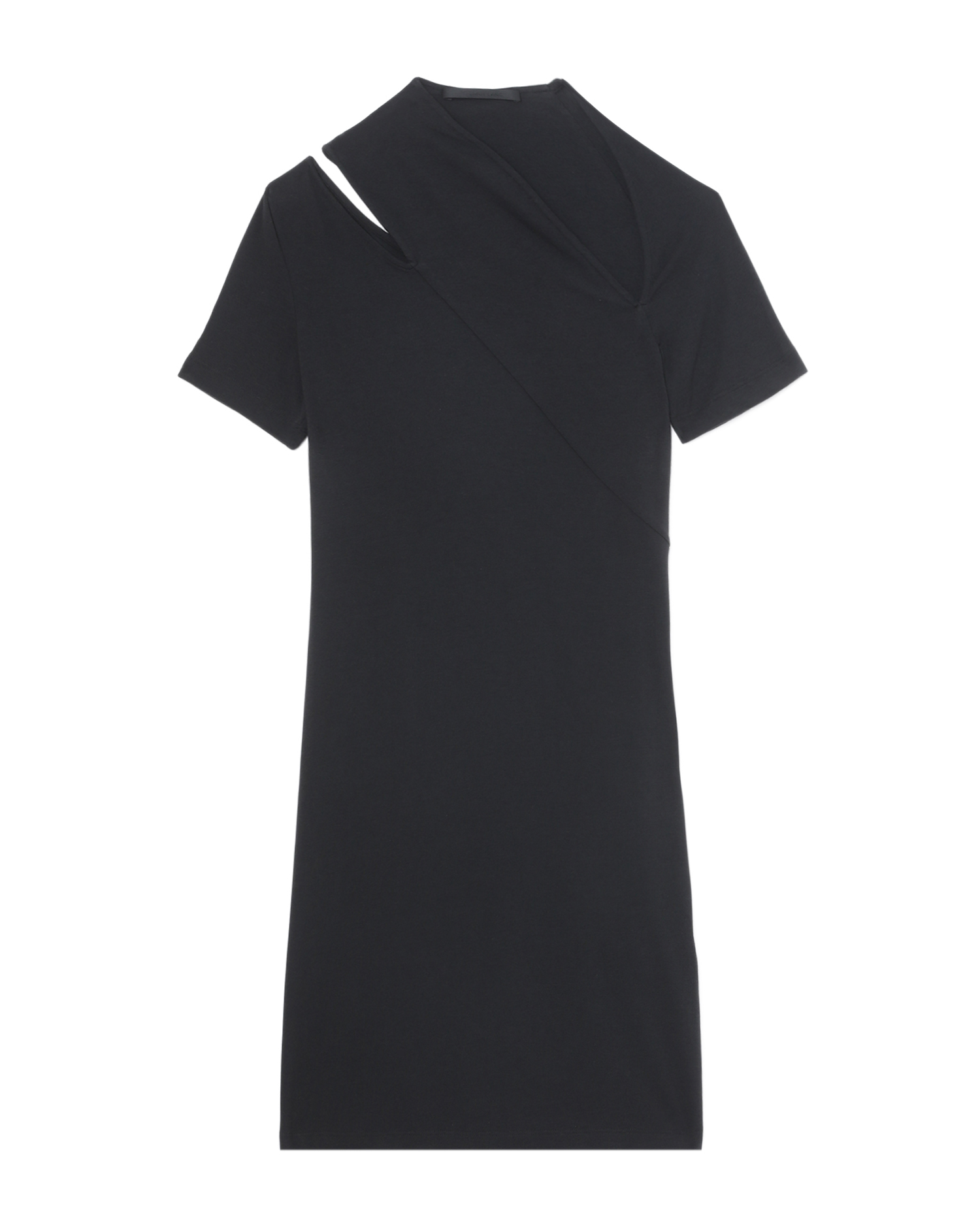 HELMUT LANG Vestido estilo camiseta con corte slash