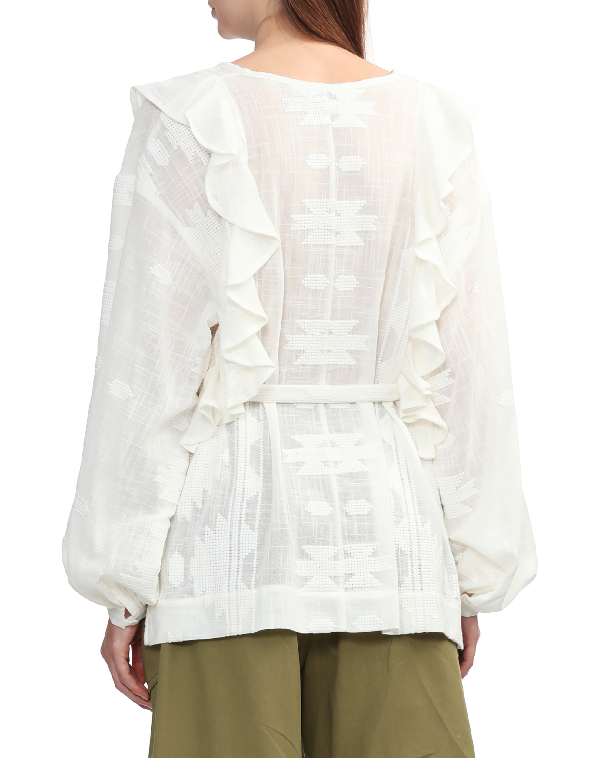 Top con cinturón en capas IRO