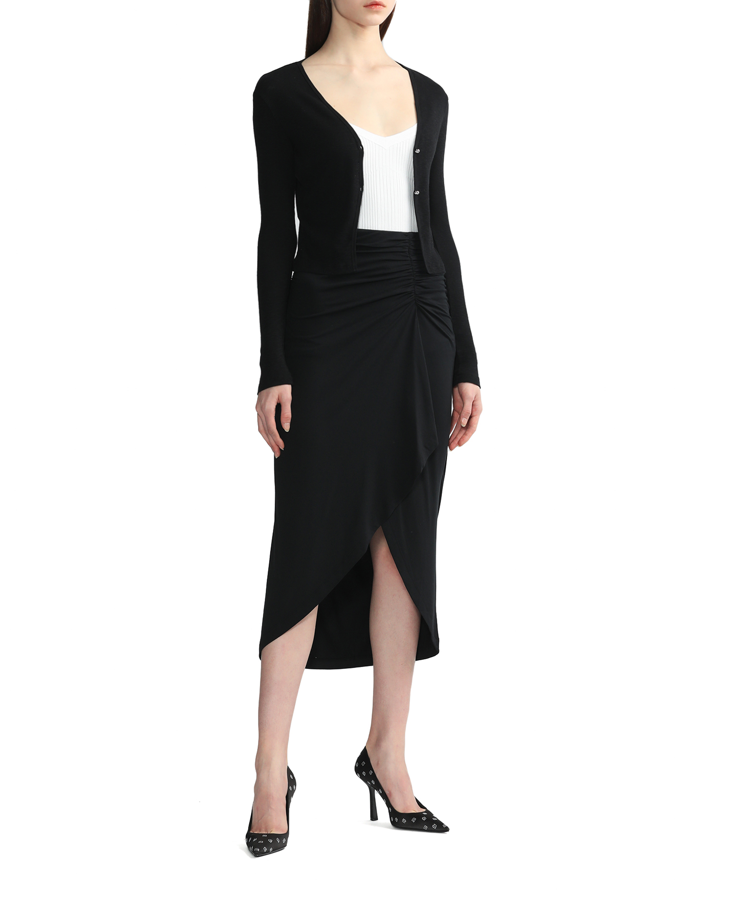 Falda midi con volantes IRO Kales