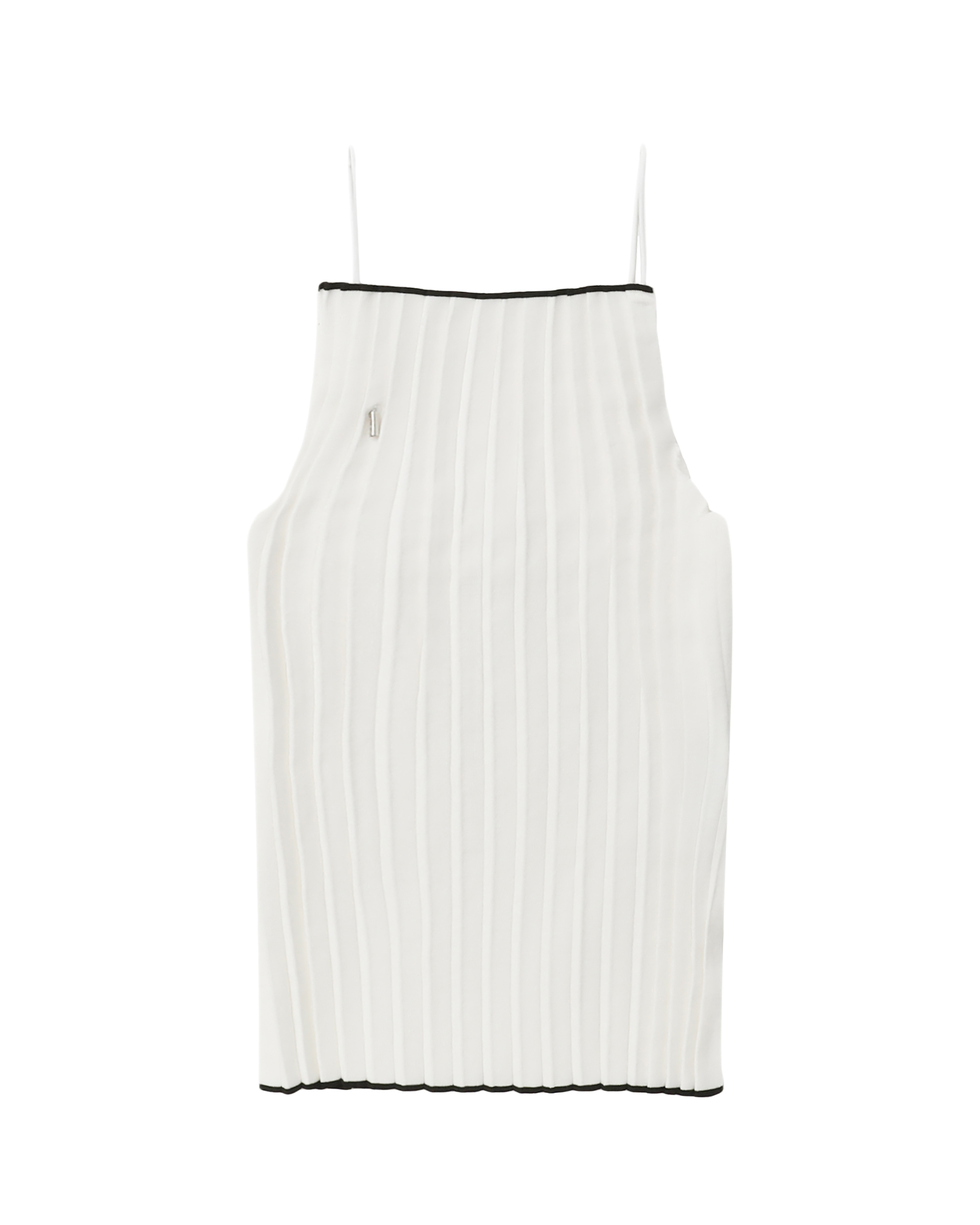 JACQUEMUS Camiseta sin mangas Le haut maille plisada y plegada