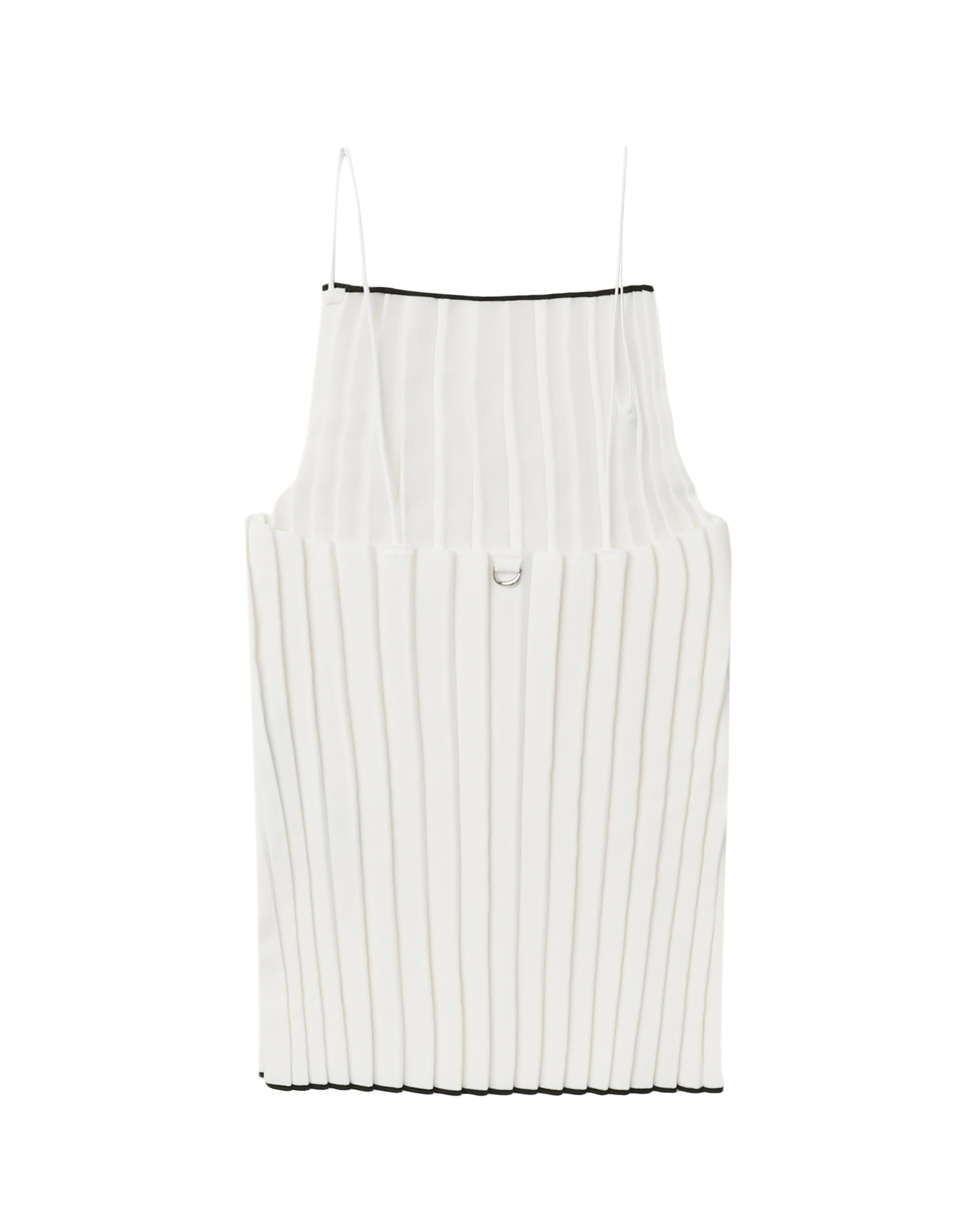 JACQUEMUS Camiseta sin mangas Le haut maille plisada y plegada