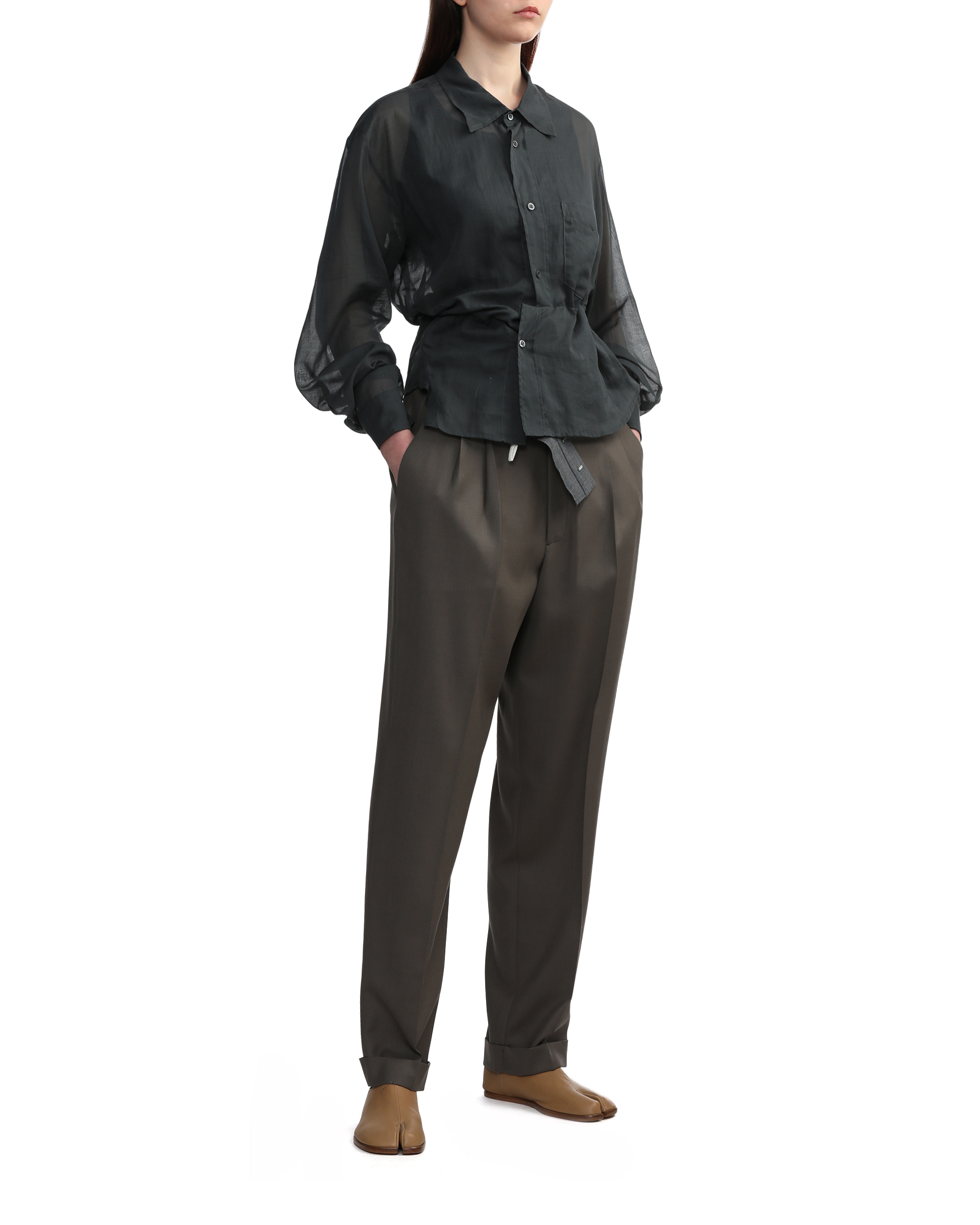 Camisa semitransparente deconstruida MAGLIANO