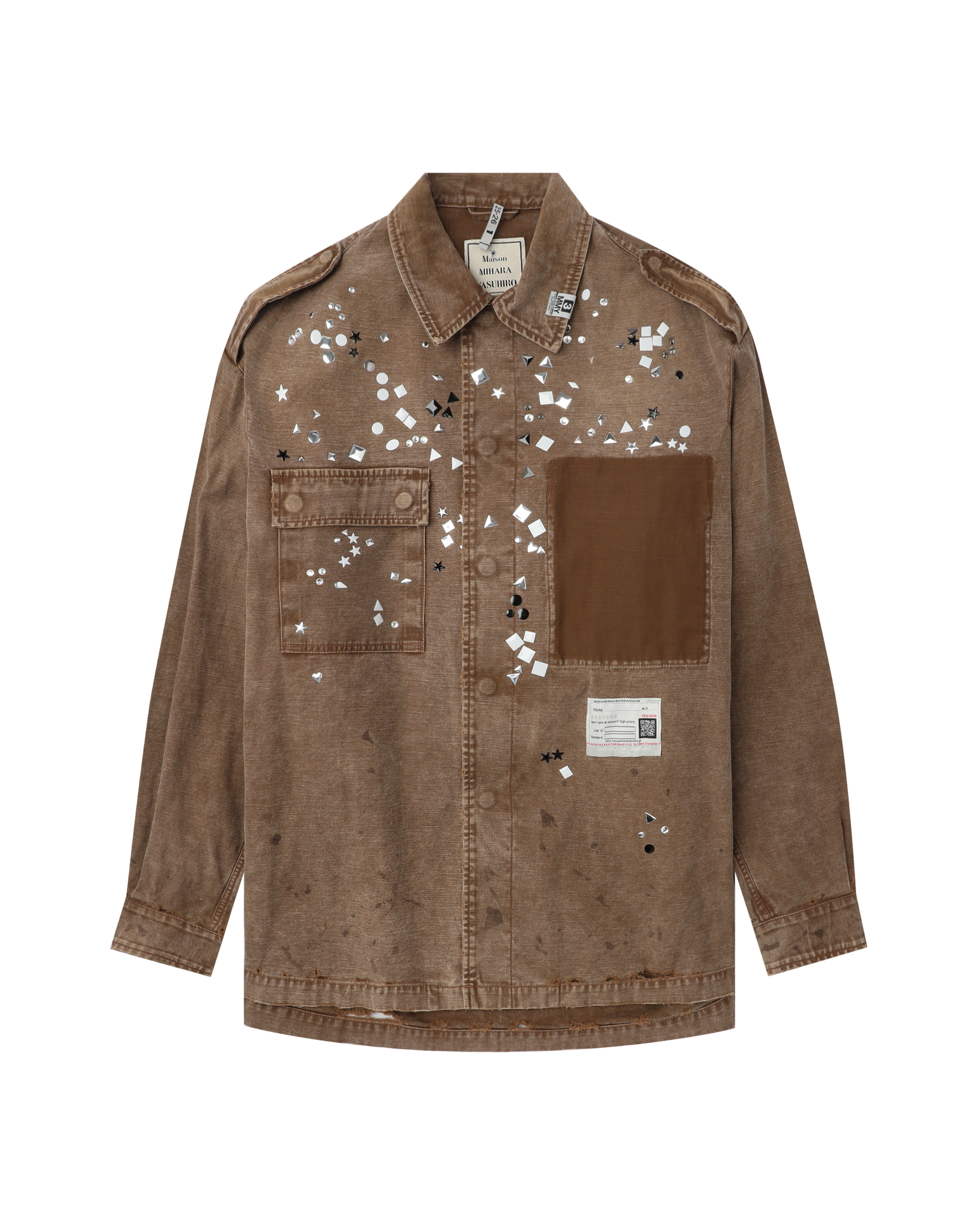 MAISON MIHARA YASUHIRO Camisa militar adornada