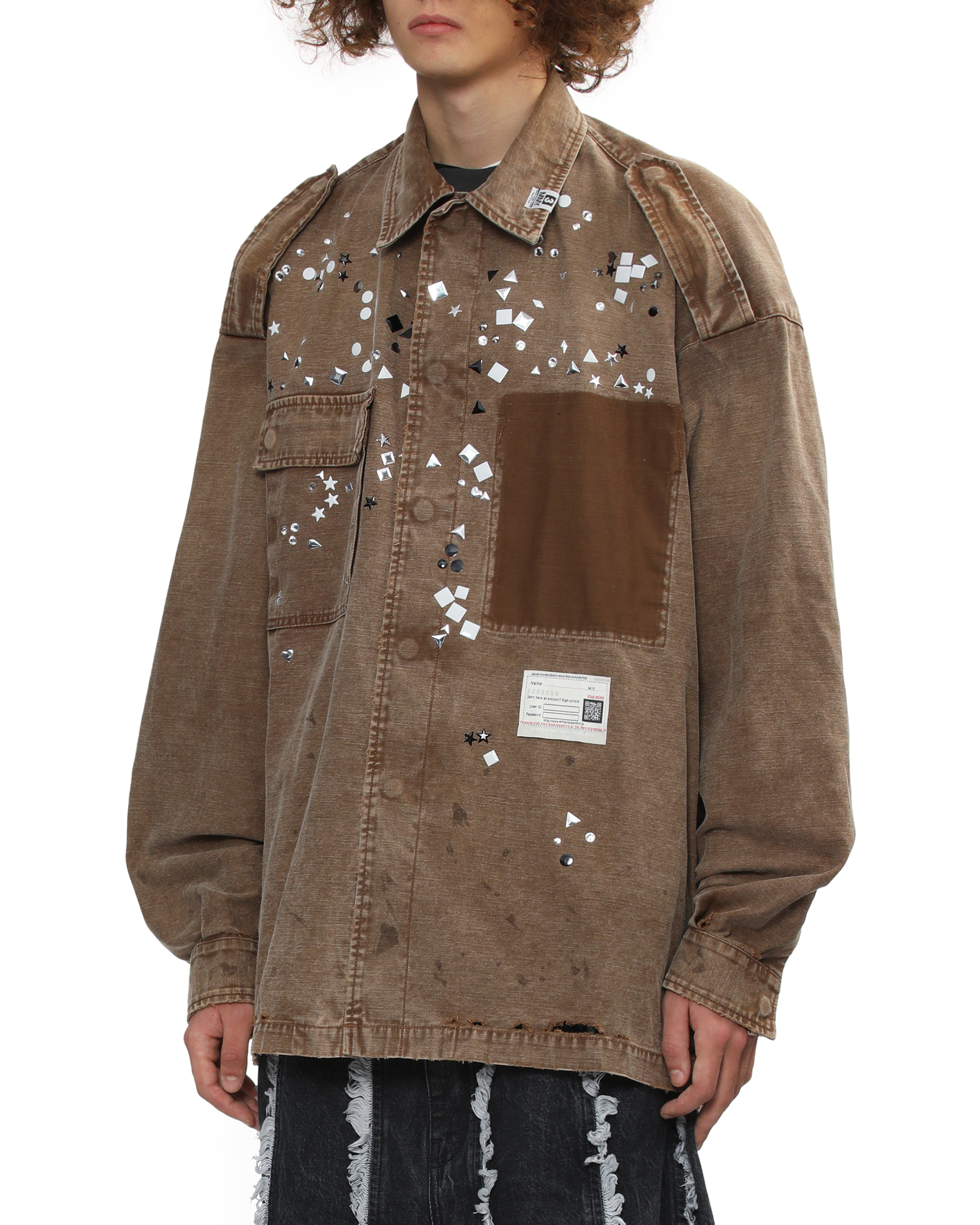 MAISON MIHARA YASUHIRO Camisa militar adornada