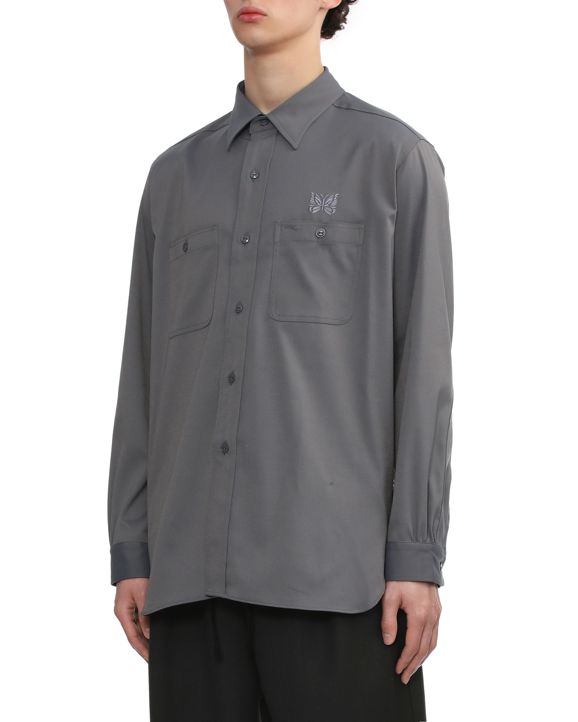 NEEDLES 刺繍シャツ