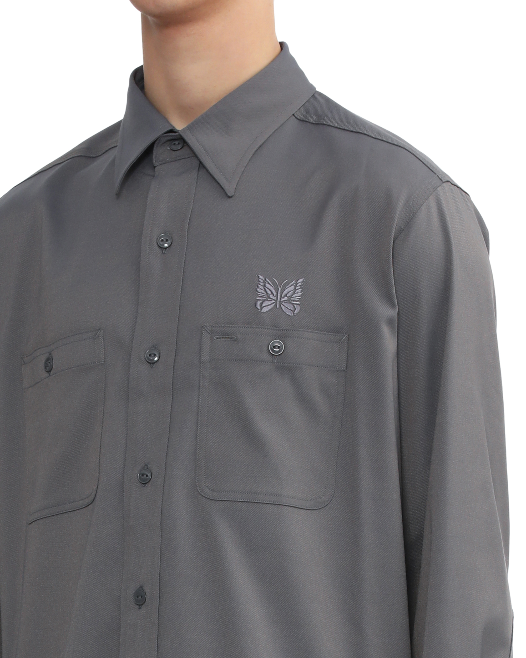 NEEDLES 刺繍シャツ