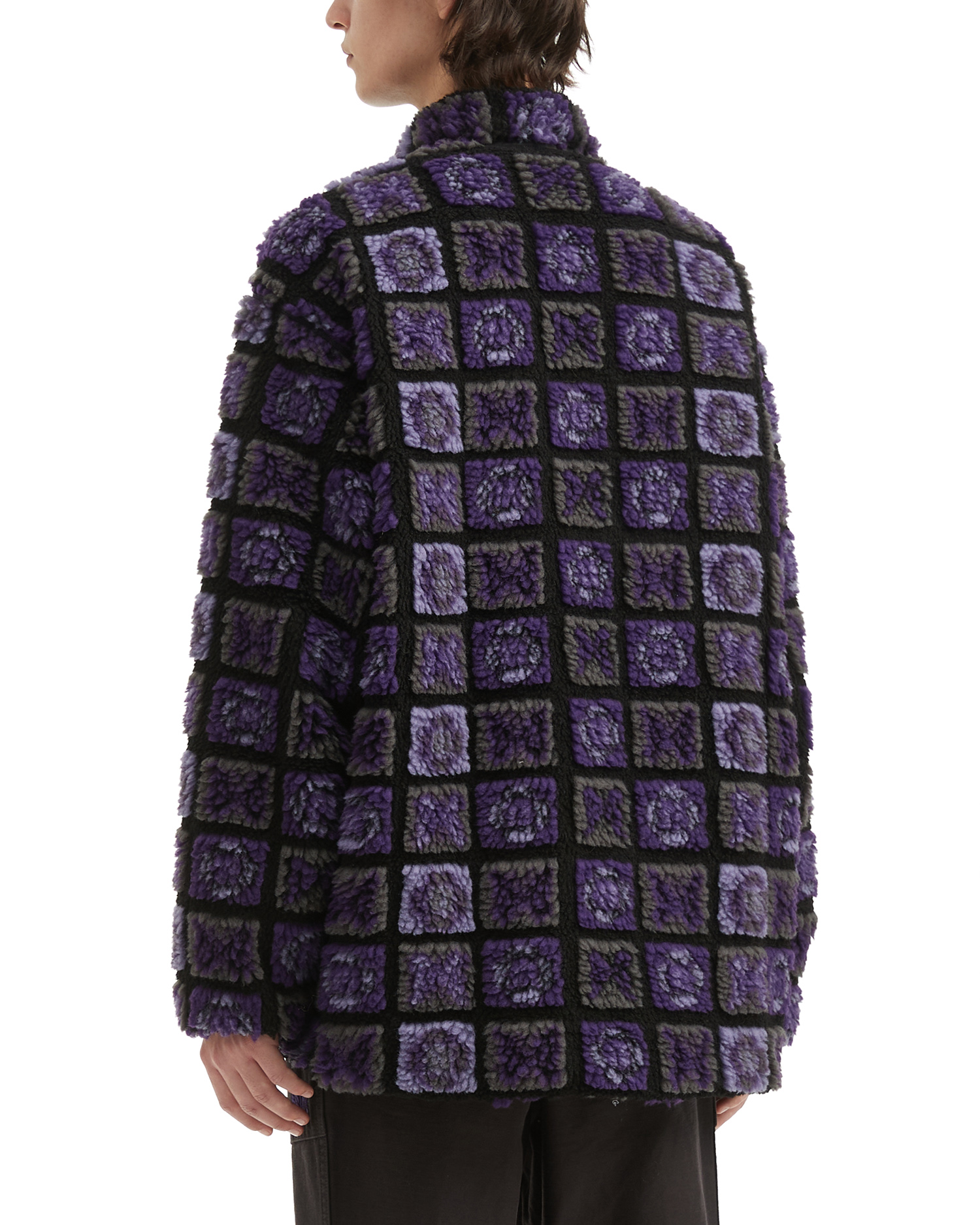 NEEDLES 柄フリース ジップアップジャケット