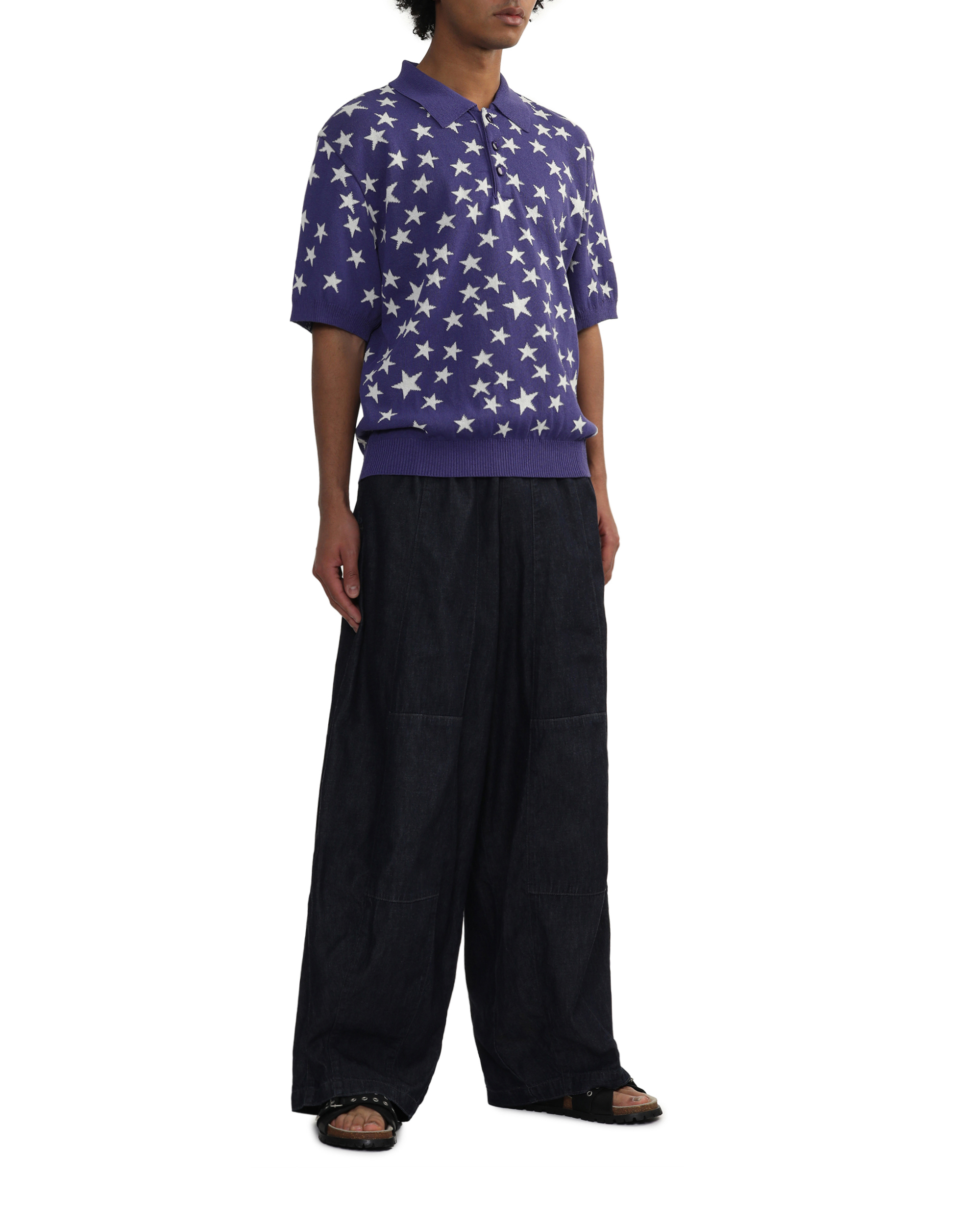 NEEDLES スター柄ポロシャツ