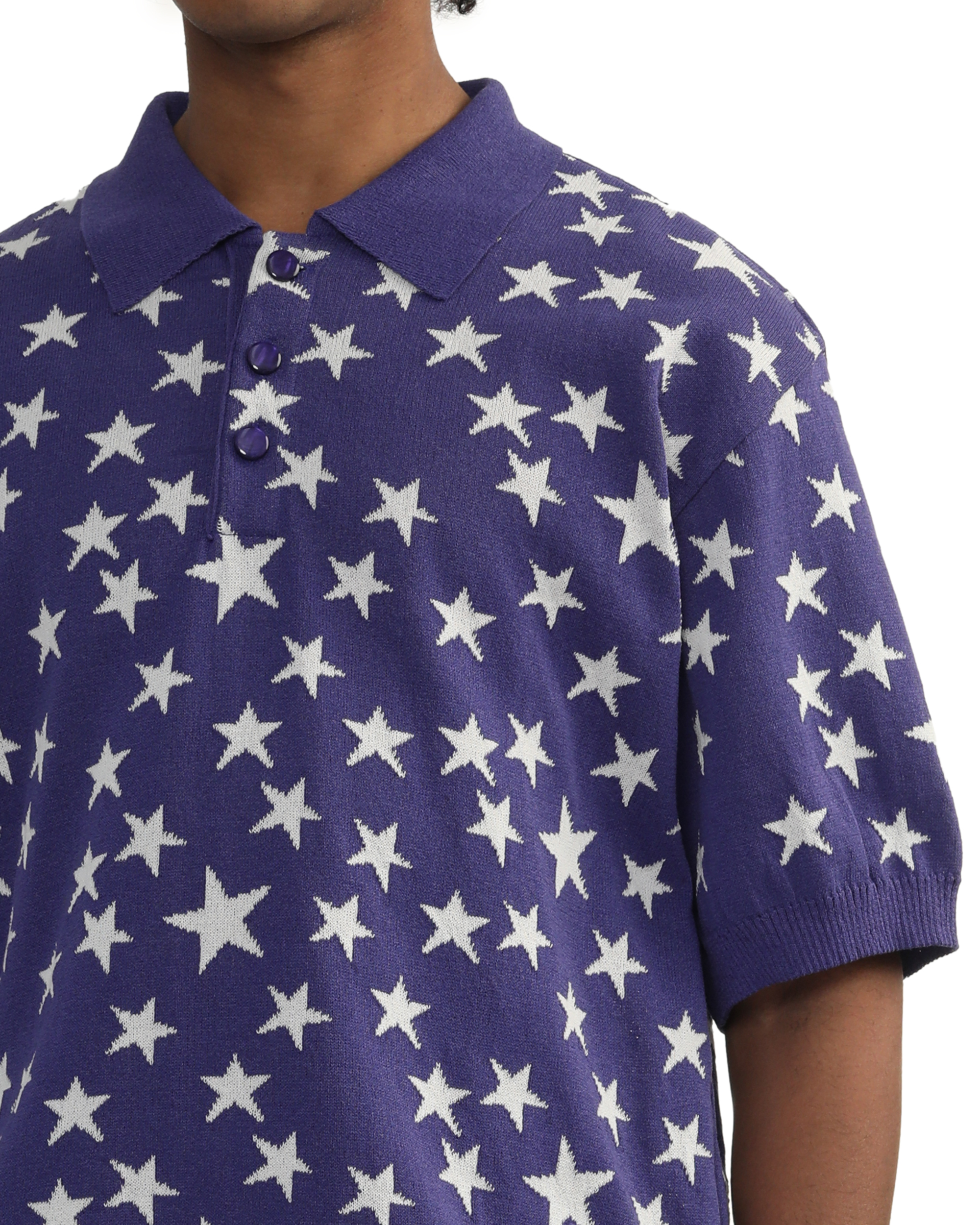 NEEDLES スター柄ポロシャツ