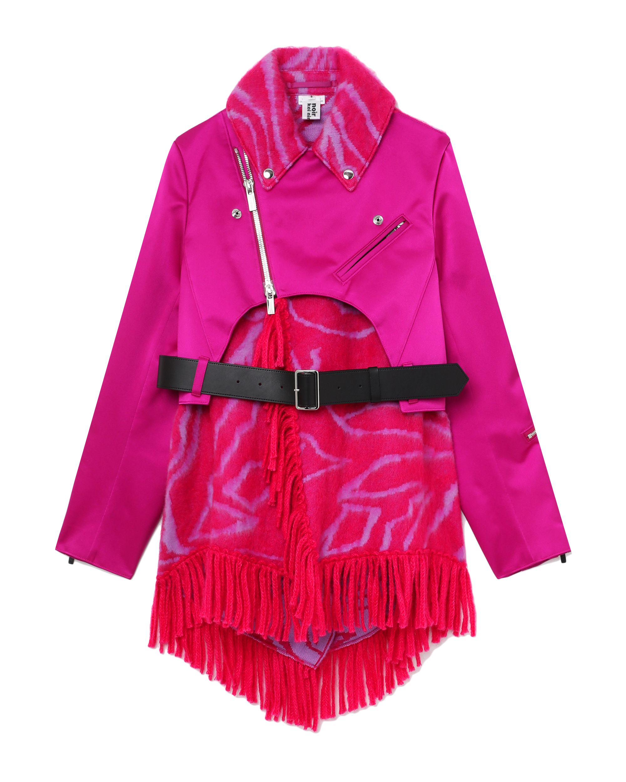 Chaqueta biker con bufanda NOIR KEI NINOMIYA