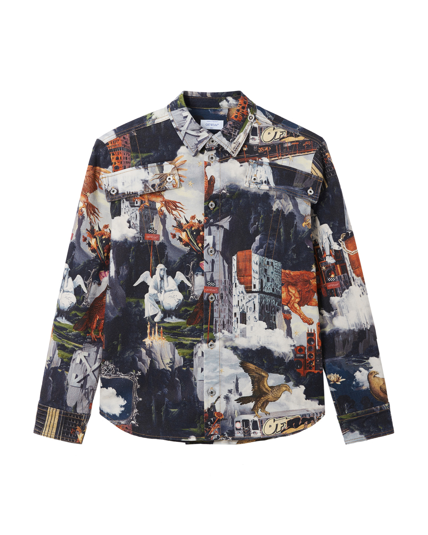 Camiseta militar de pintura mundial OFF-WHITE™