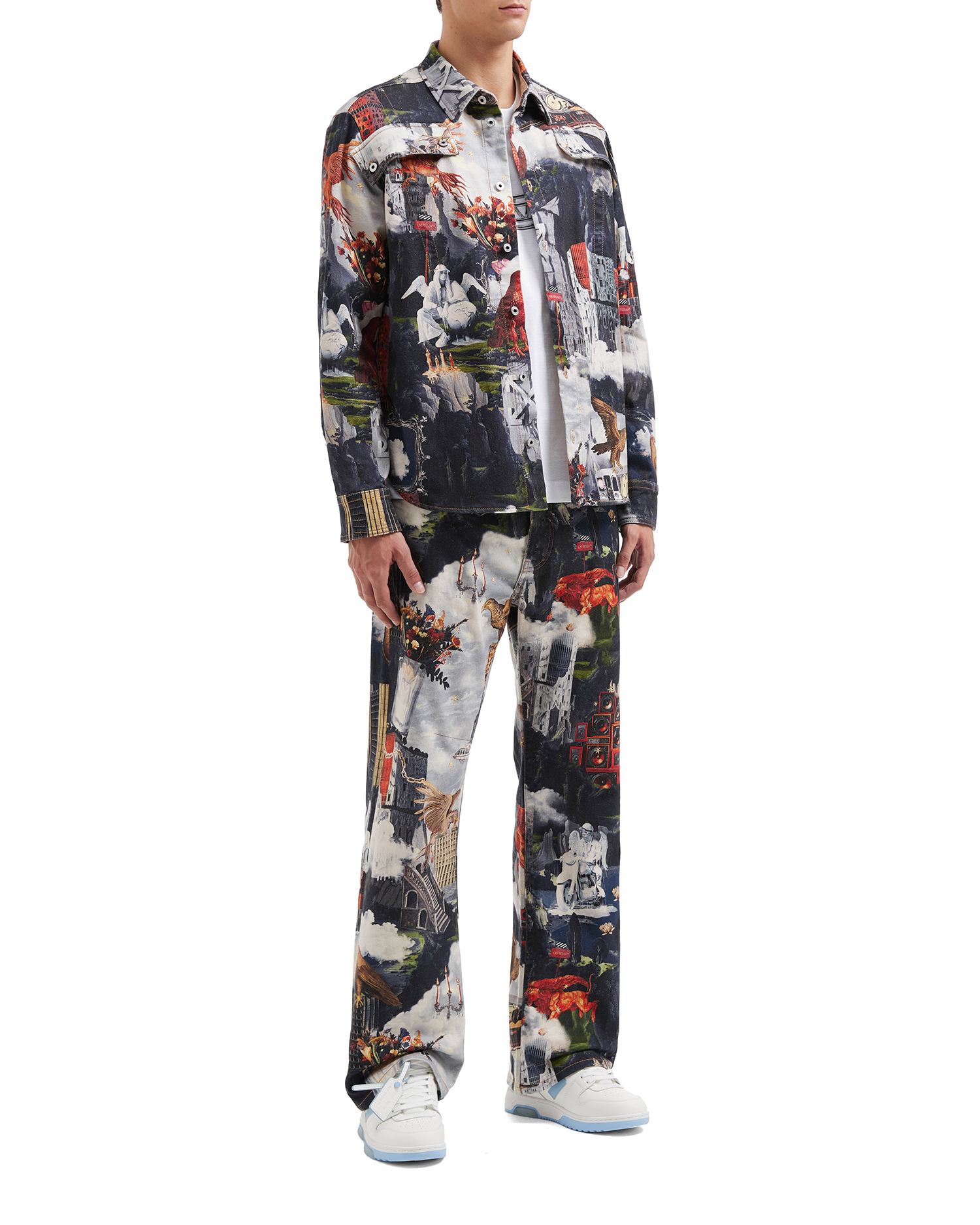 Camiseta militar de pintura mundial OFF-WHITE™