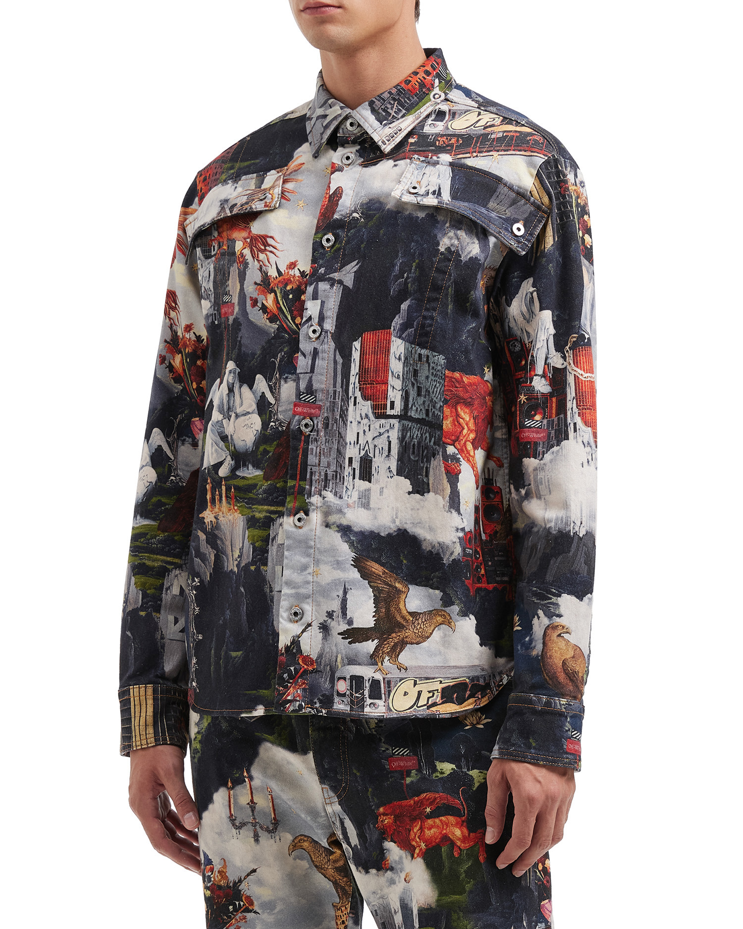 Camiseta militar de pintura mundial OFF-WHITE™