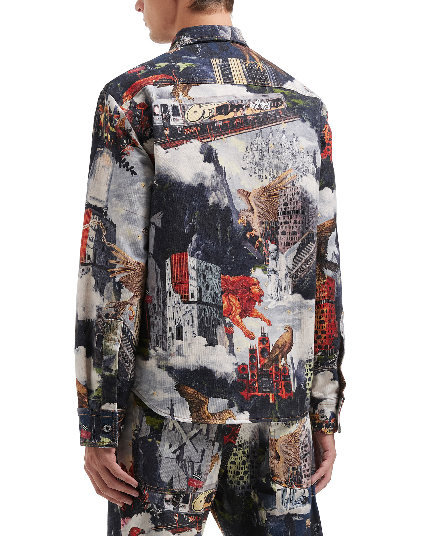 Camiseta militar de pintura mundial OFF-WHITE™