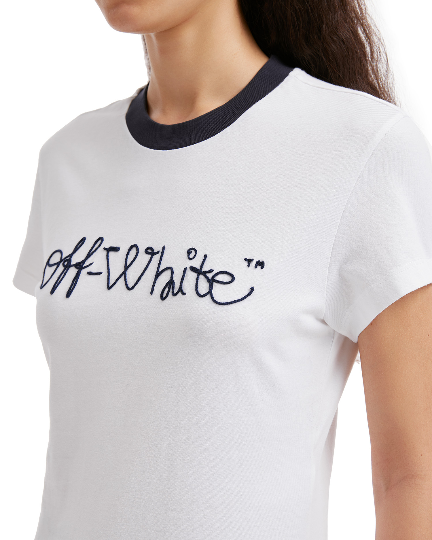 Camiseta con logotipo bordado de OFF-WHITE™