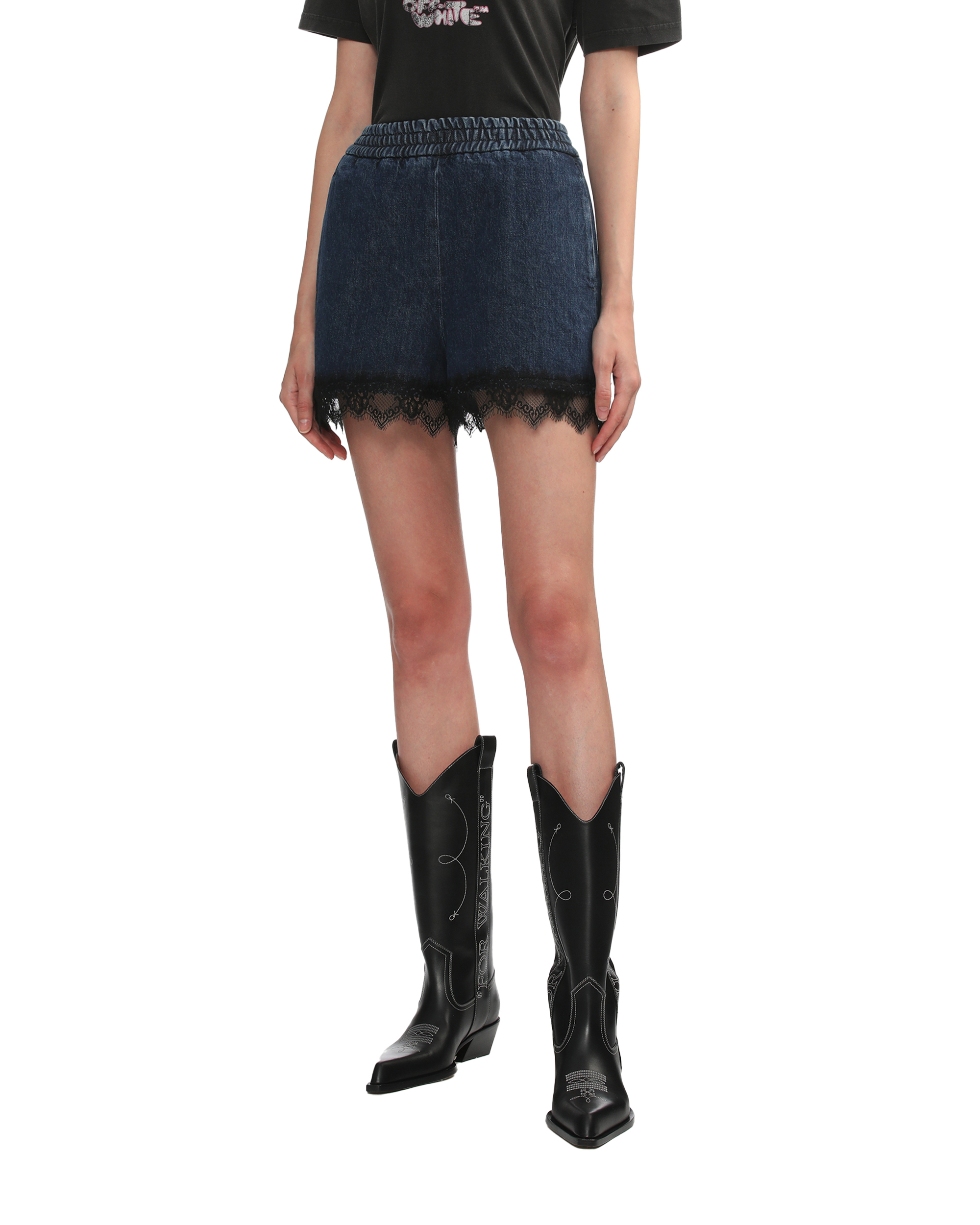 Shorts vaqueros de encaje de los años 20 OFF-WHITE™