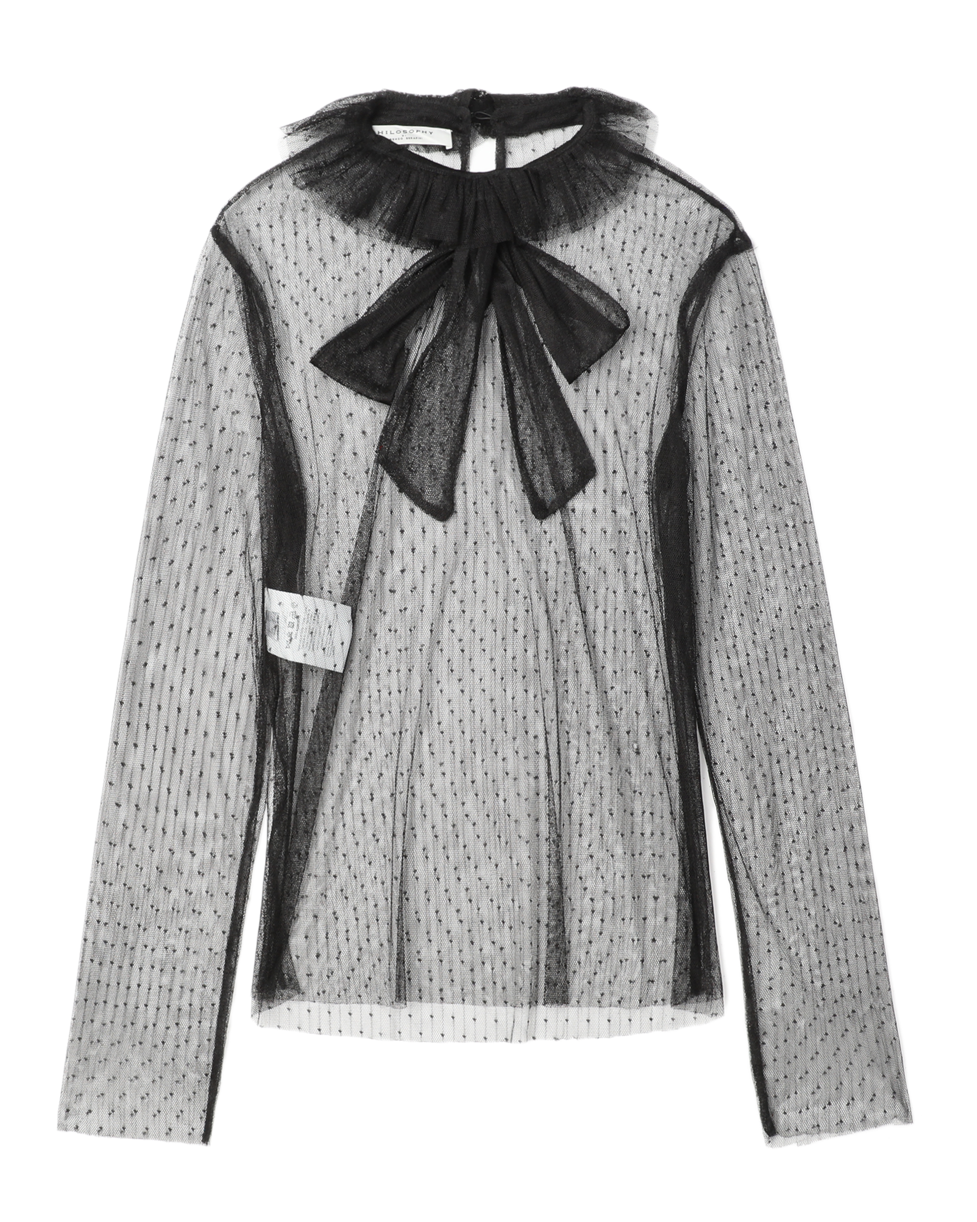 PHILOSOPHY DI LORENZO SERAFINI Top de tul transparente