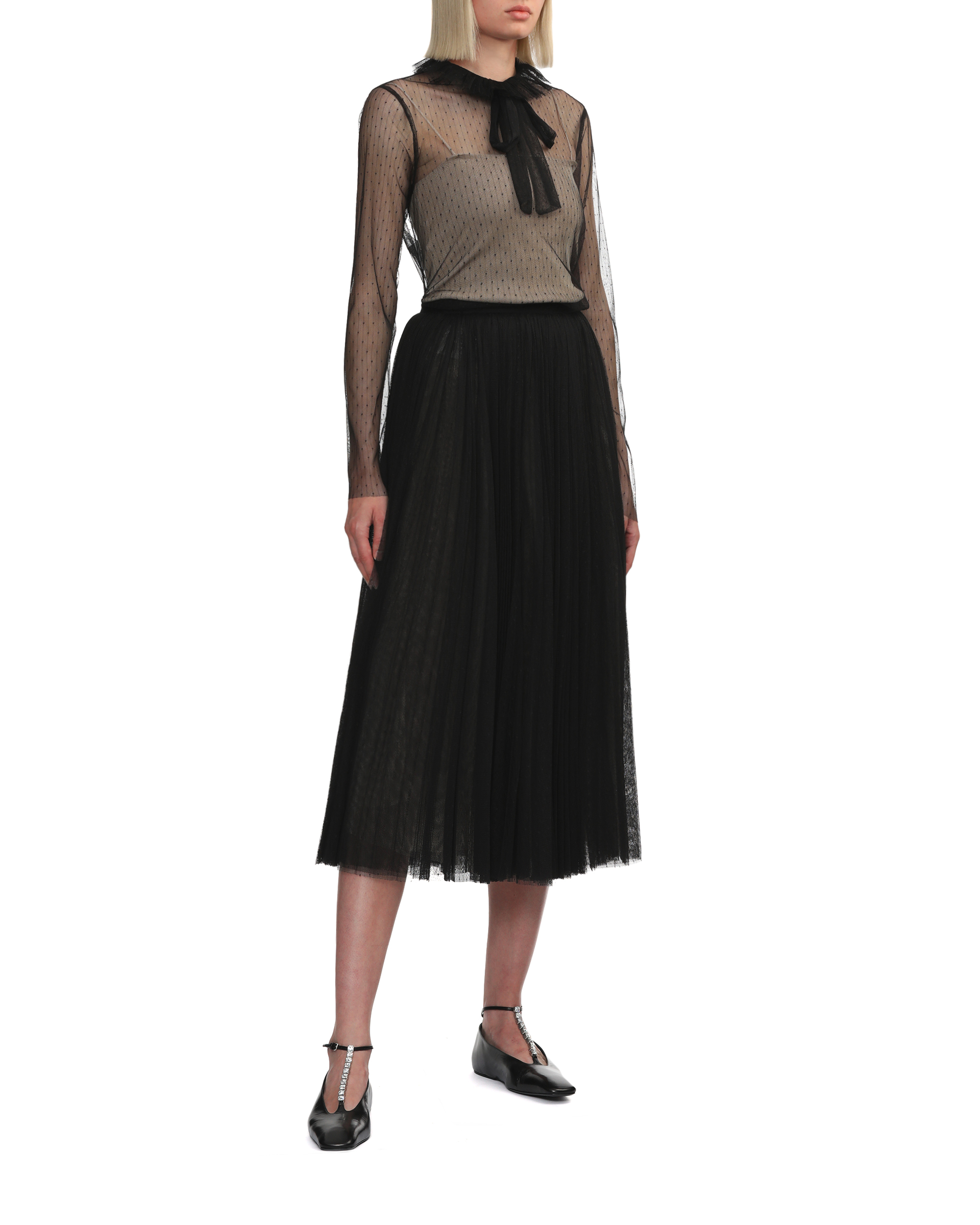 PHILOSOPHY DI LORENZO SERAFINI Top de tul transparente