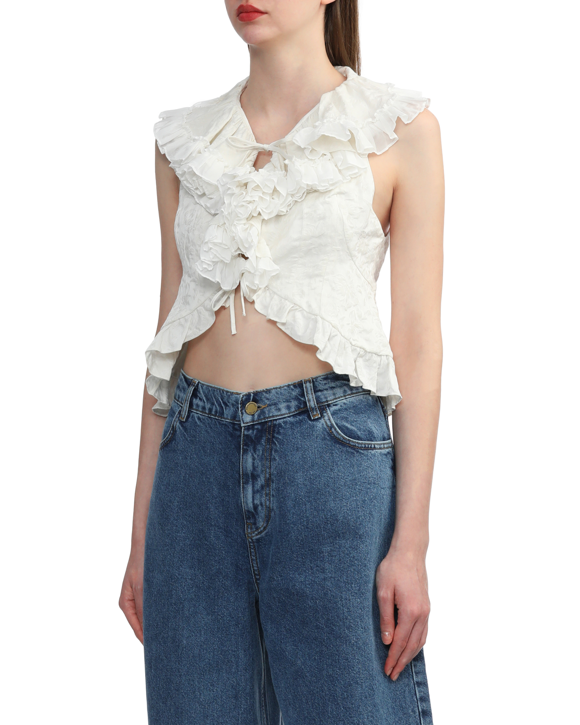 PHILOSOPHY DI LORENZO SERAFINI Chaleco corto de jacquard