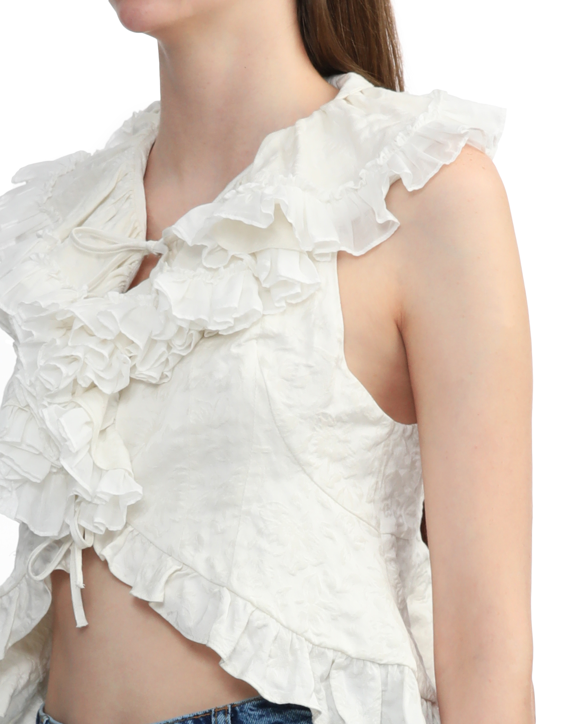 PHILOSOPHY DI LORENZO SERAFINI Chaleco corto de jacquard