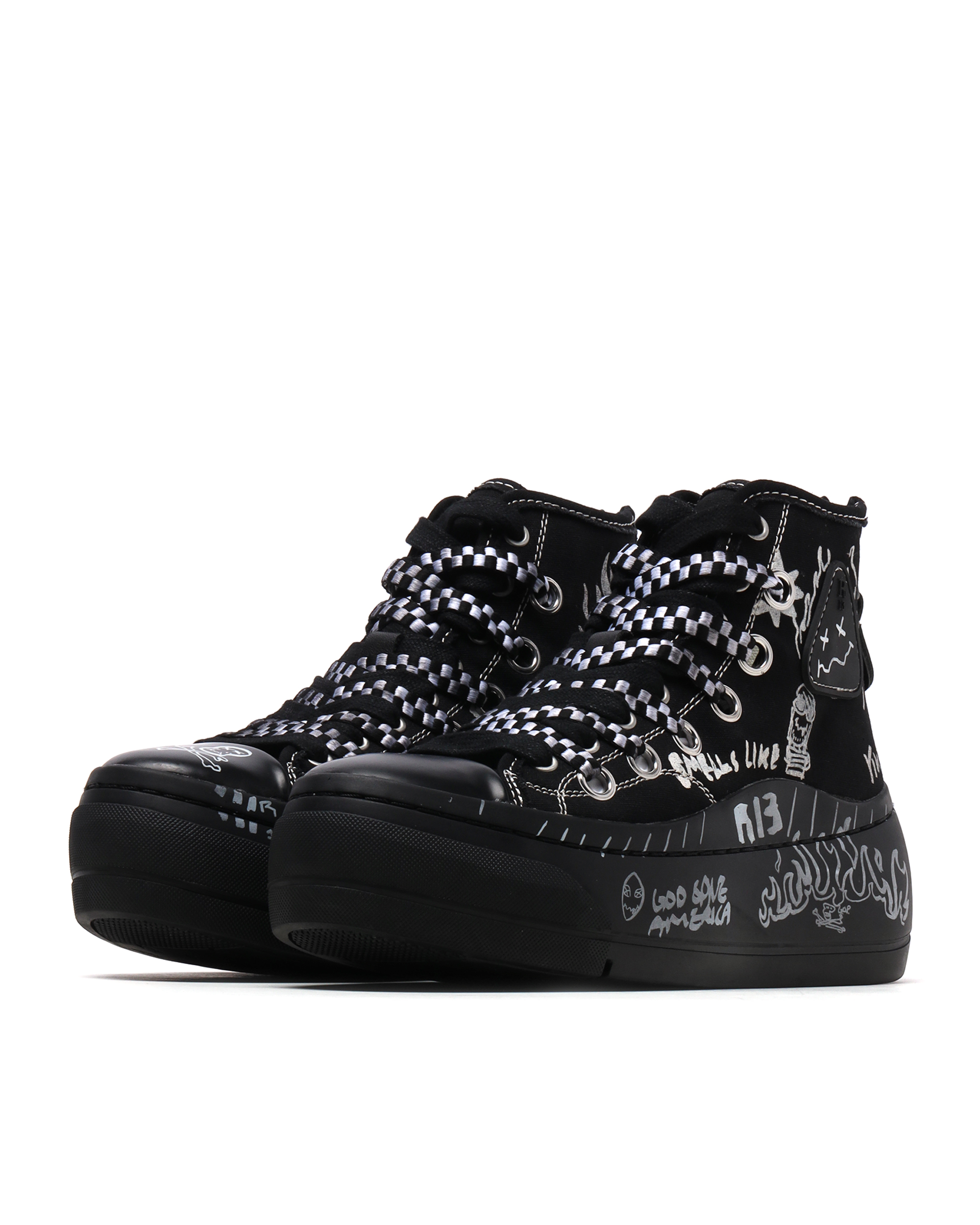 Zapatillas altas Kurt con doble ojal R13