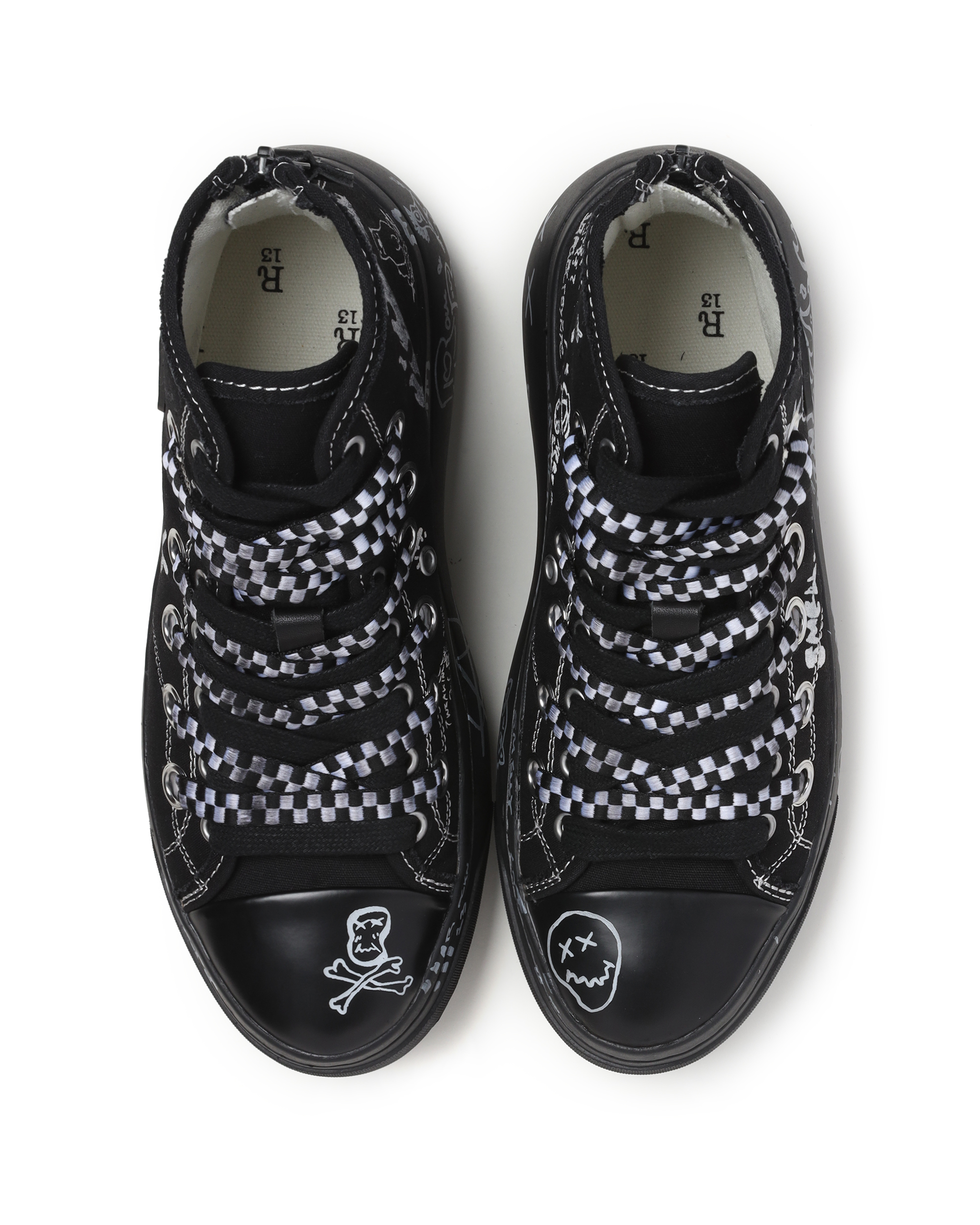 Zapatillas altas Kurt con doble ojal R13