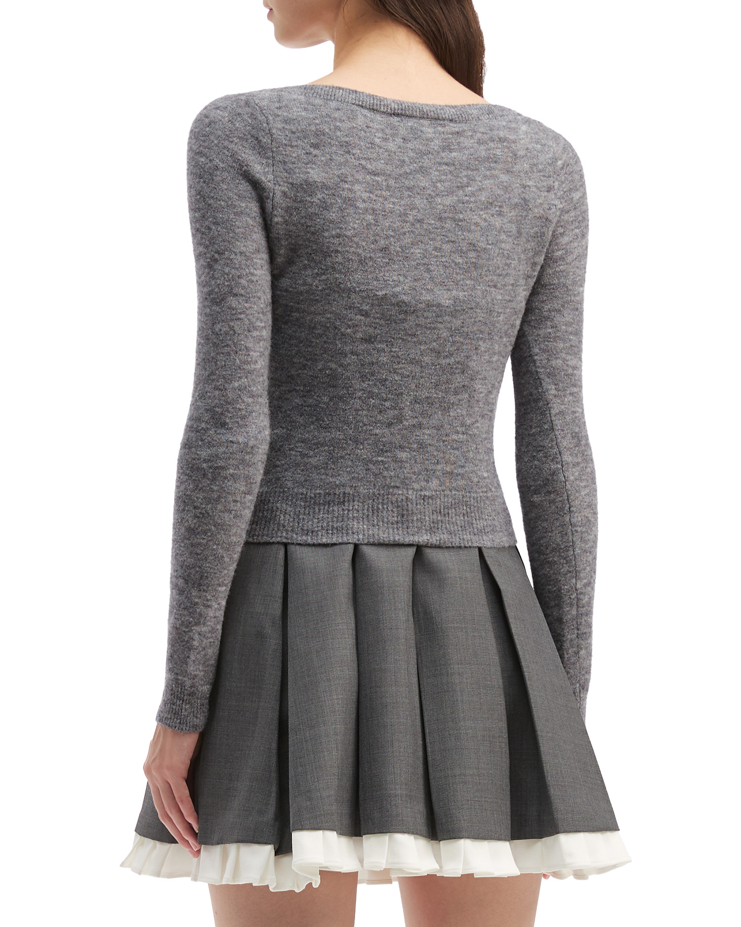 Cárdigan ajustado con logotipo SHUSHU/TONG