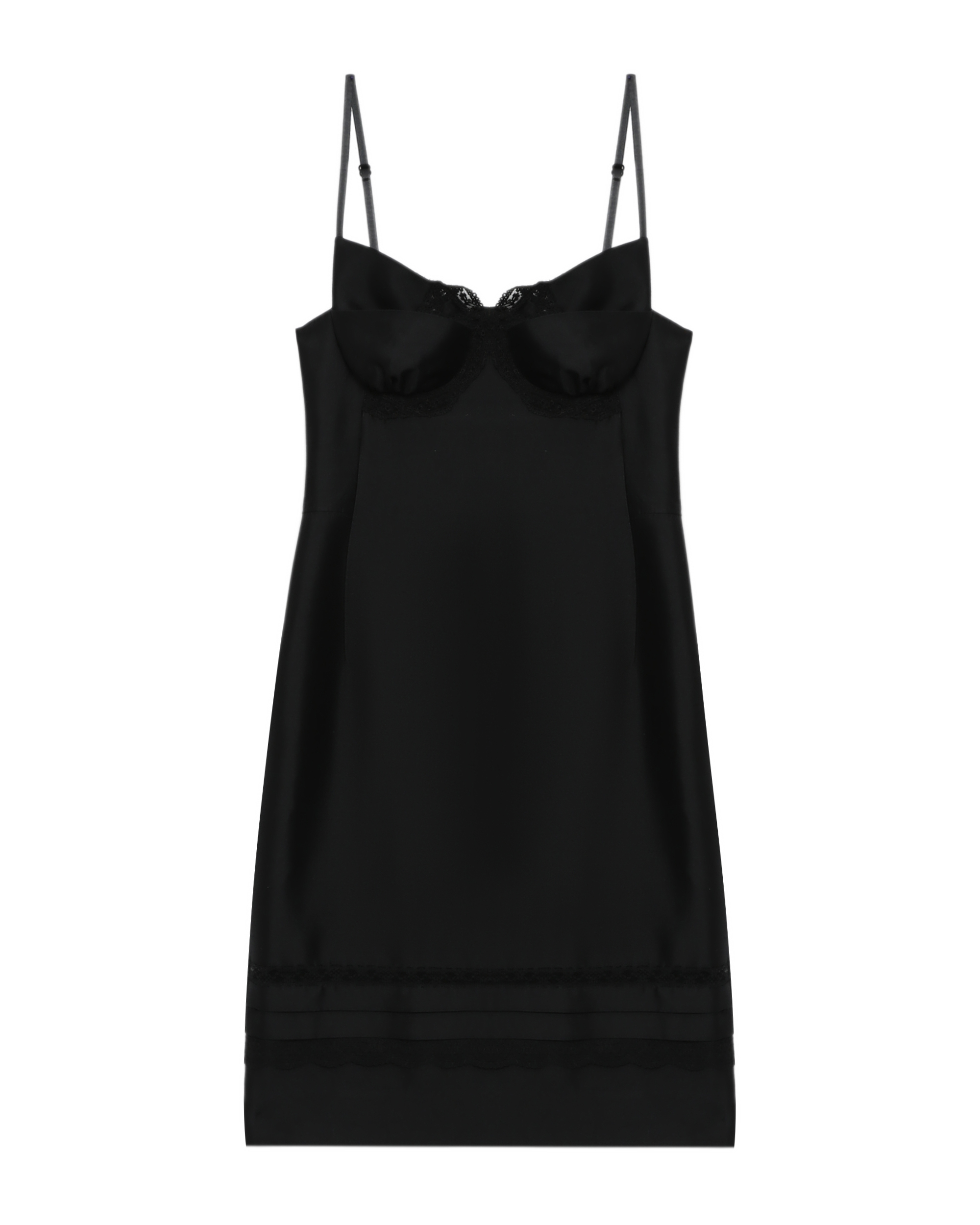 SHUSHU/TONG Vestido con lazo y corpiño doble