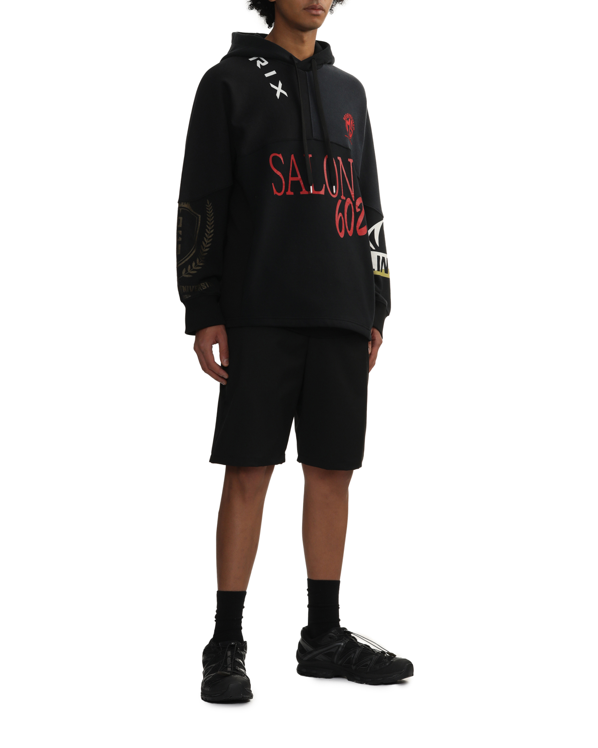 SOPHNET. Pantalones cortos con cintura elástica