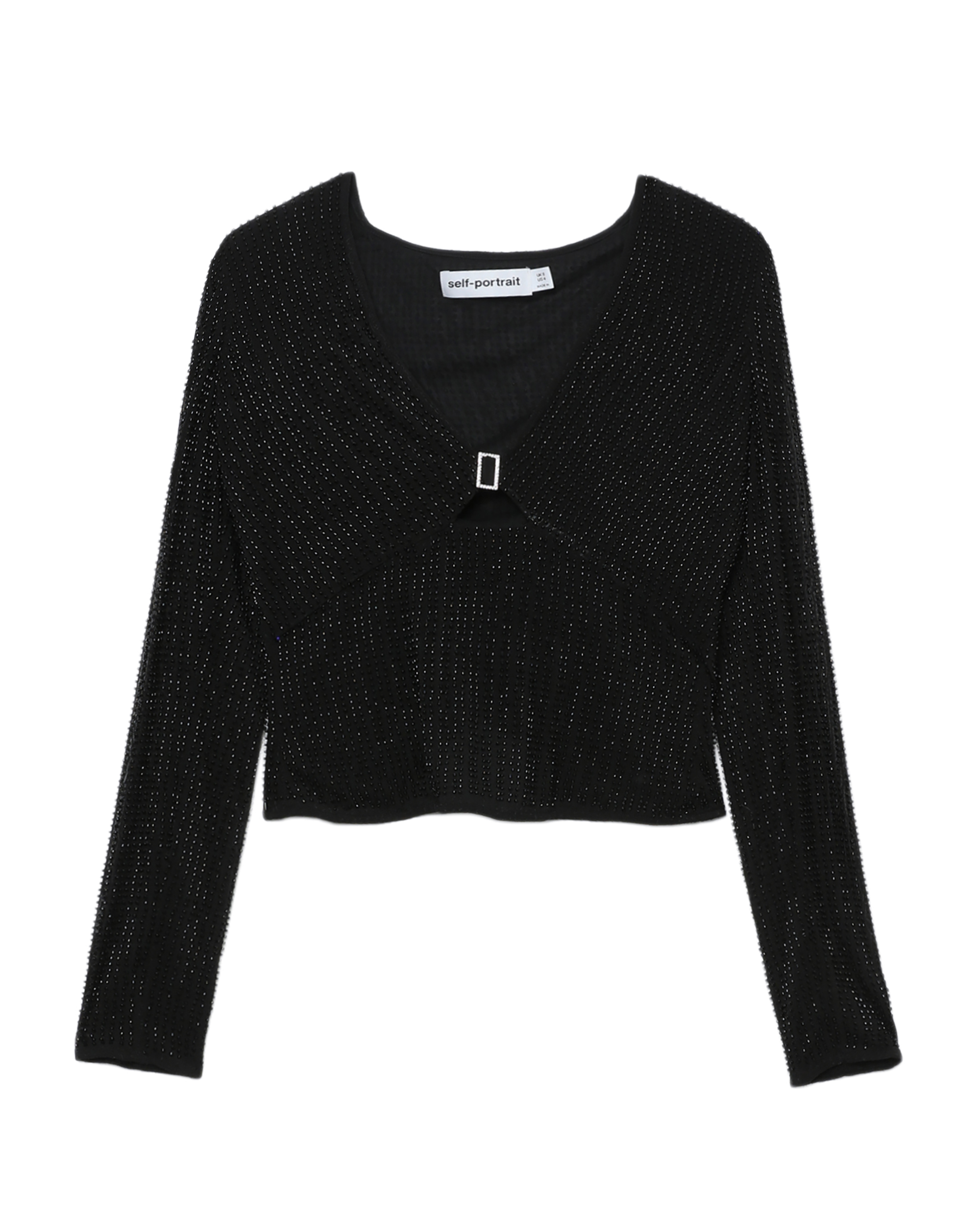 AUTORRETRATO Top de malla con cuentas