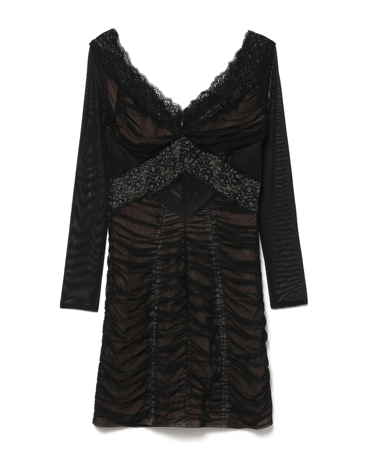 AUTORRETRATO Minivestido de malla