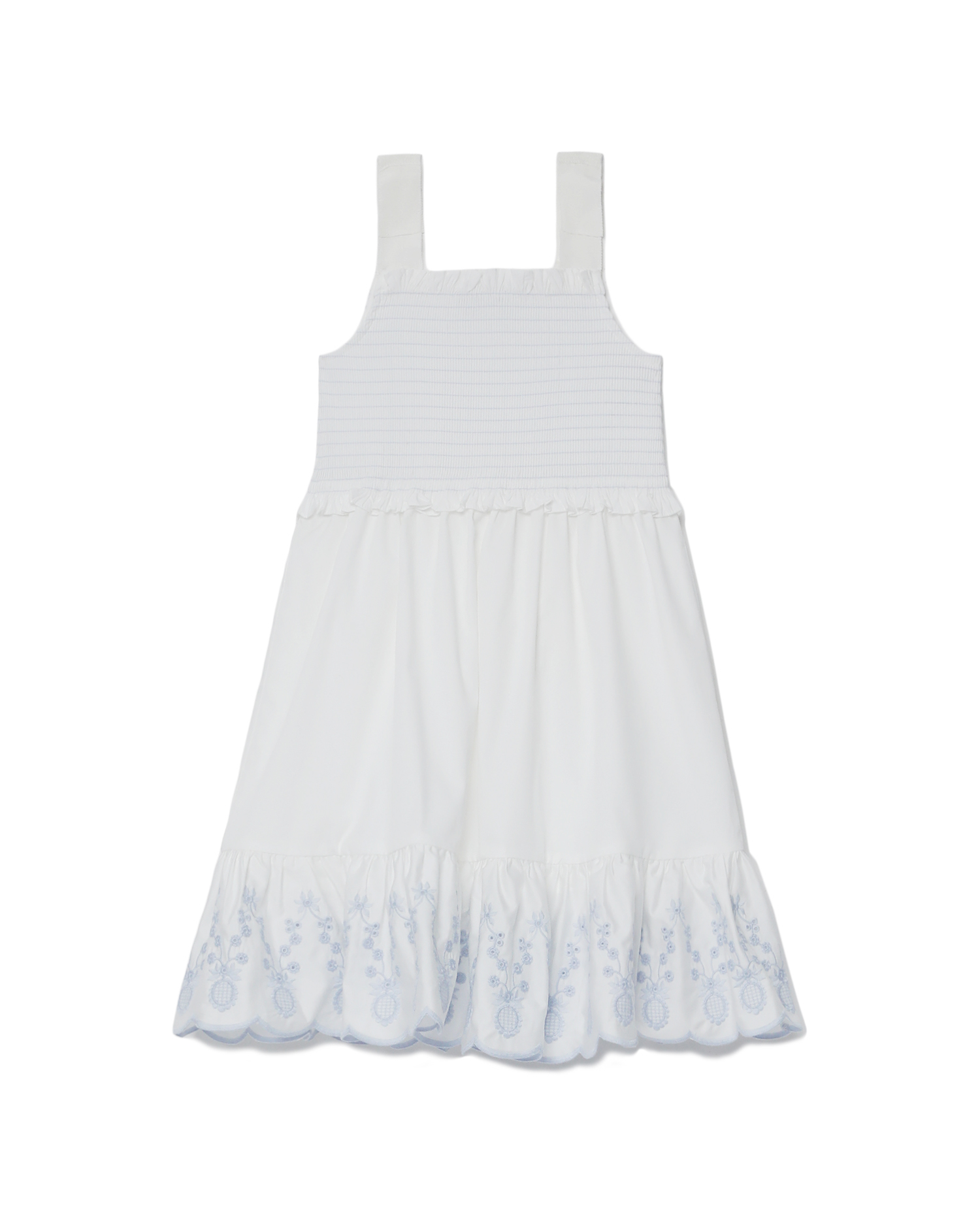 AUTORRETRATO Vestido fruncido de algodón para niños