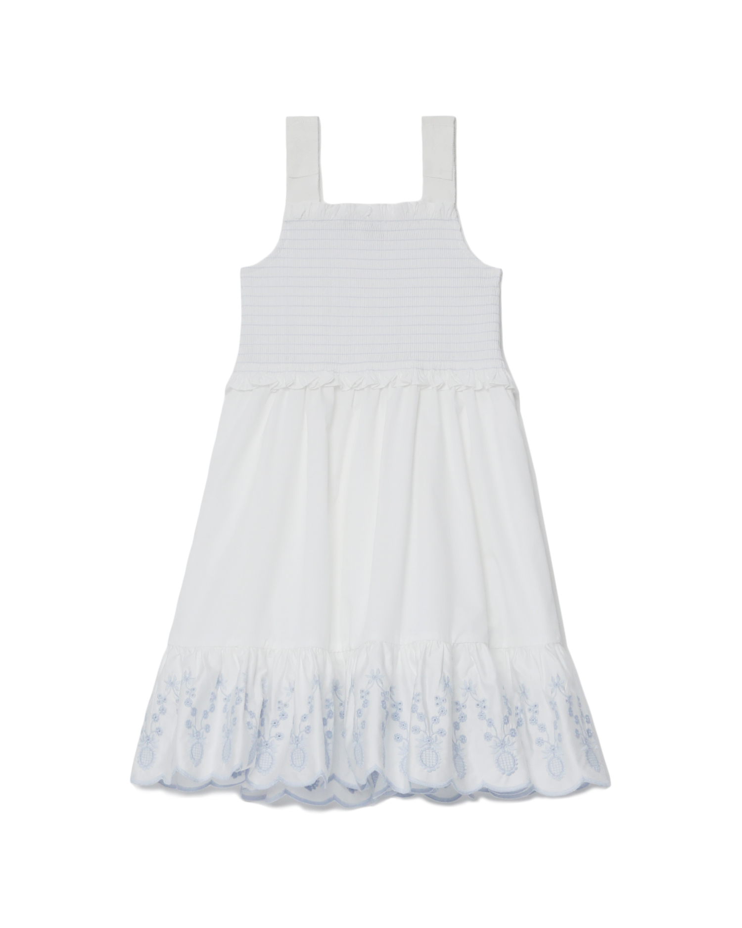 AUTORRETRATO Vestido fruncido de algodón para niños