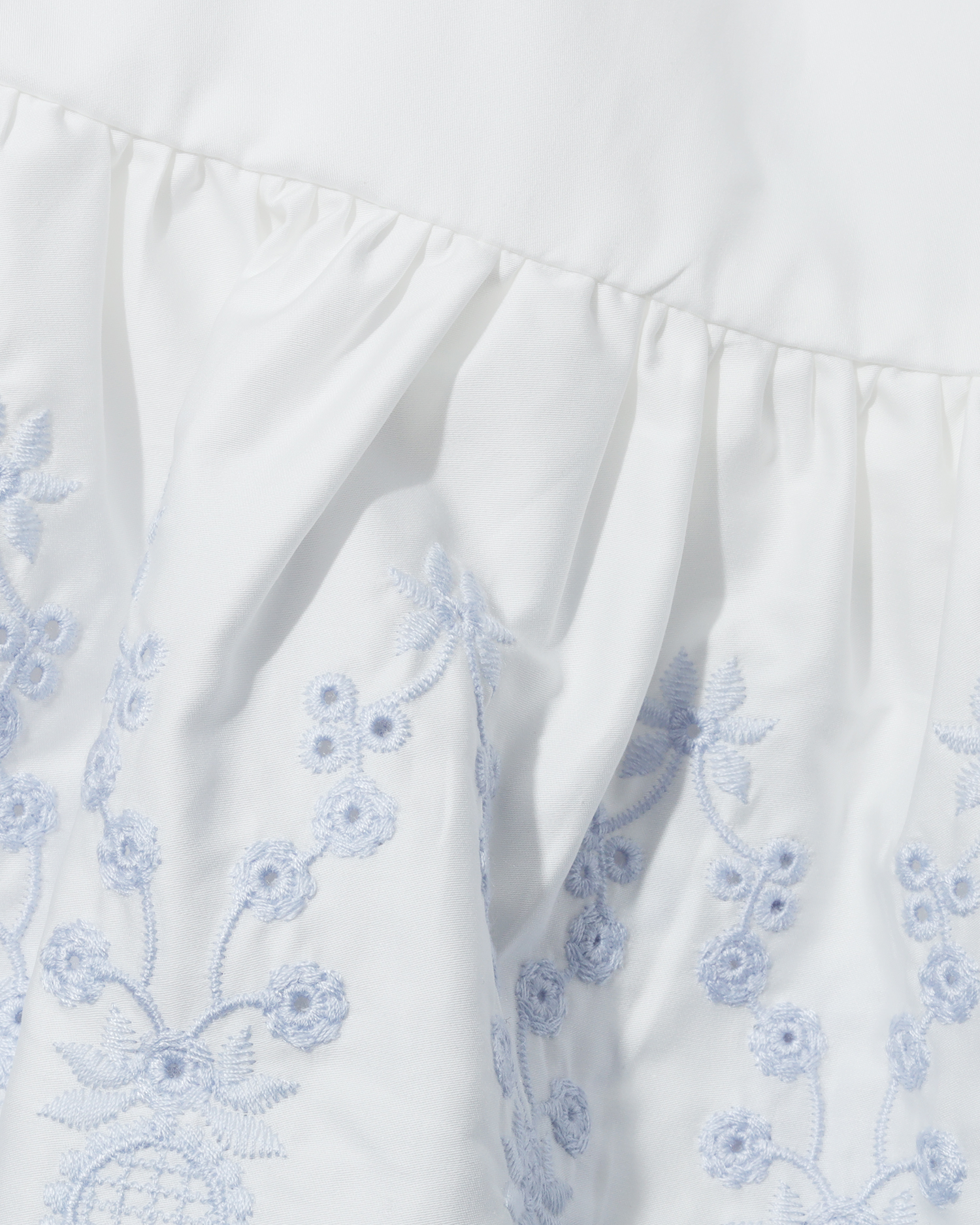 AUTORRETRATO Vestido fruncido de algodón para niños