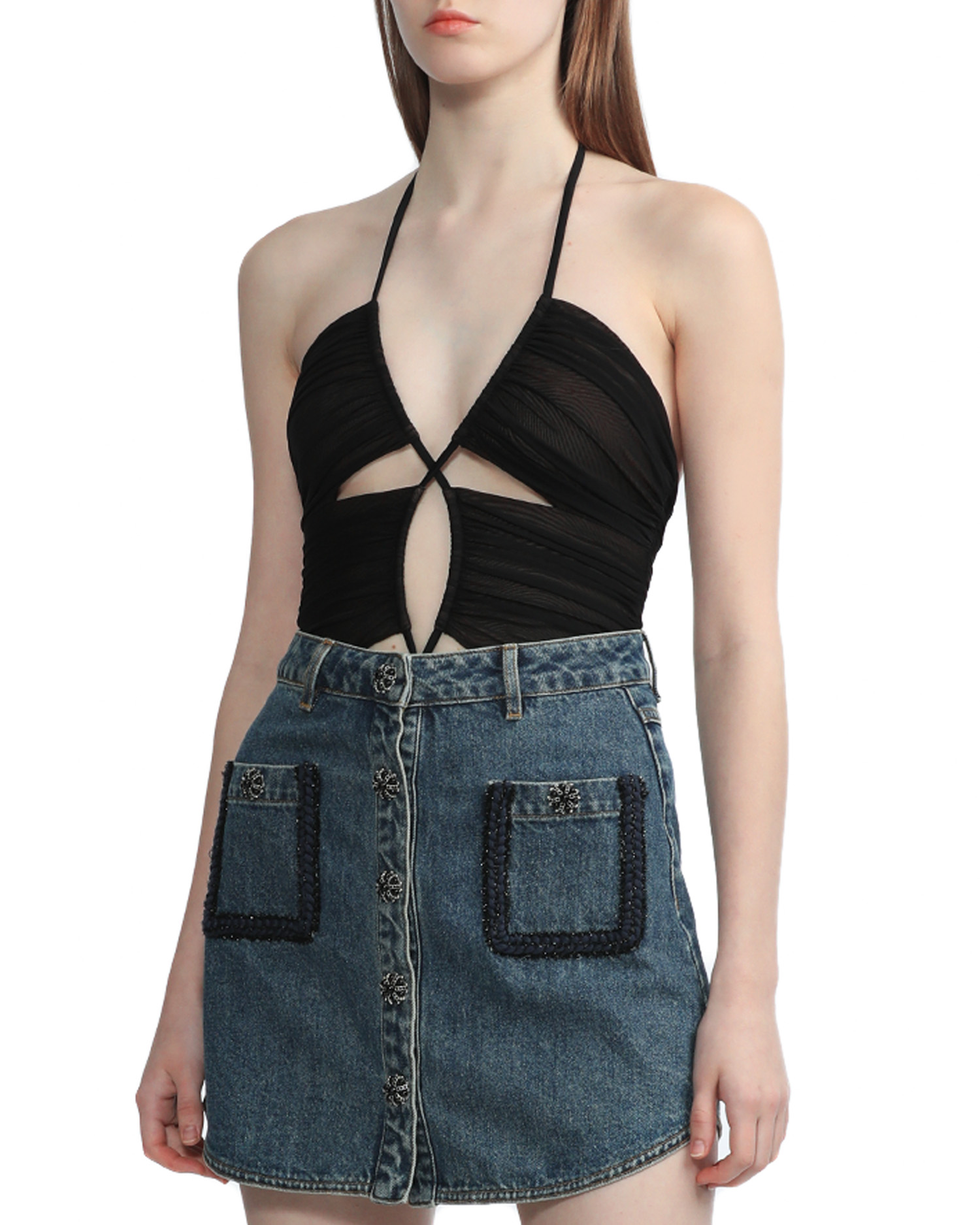 AUTORRETRATO Traje de baño de tiras de malla