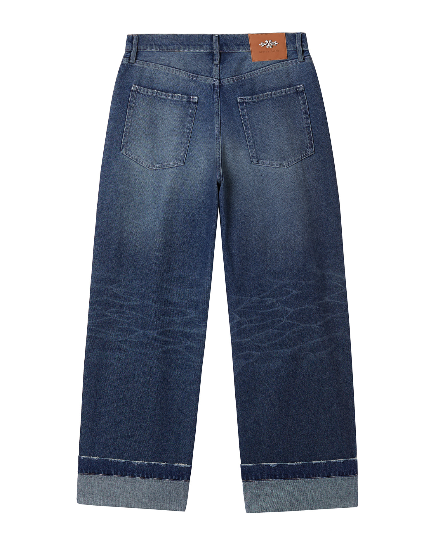 SIMONE ROCHA ダメージ加工ストレートレッグジーンズ