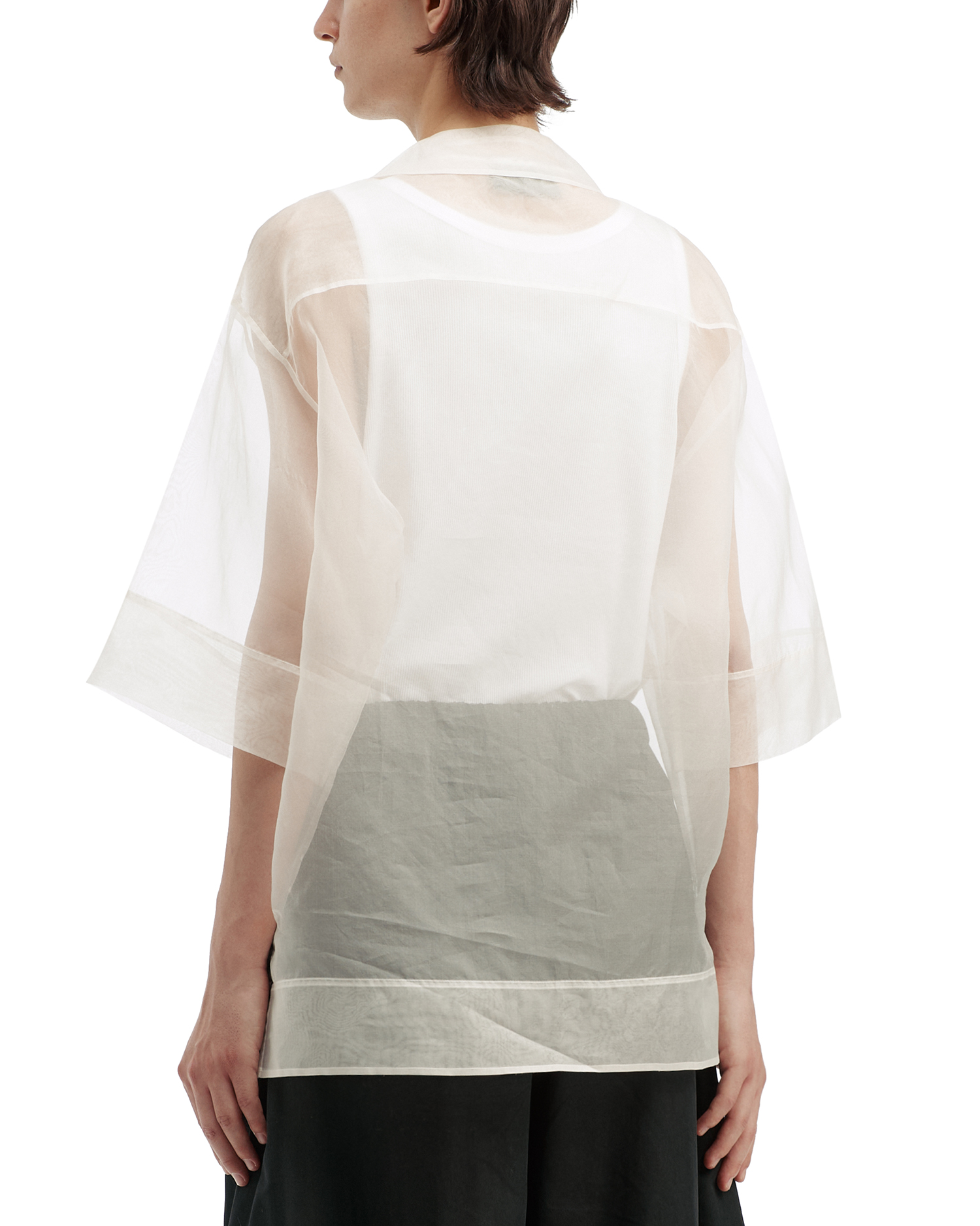 SIMONE ROCHA フローラルメッシュシャツ