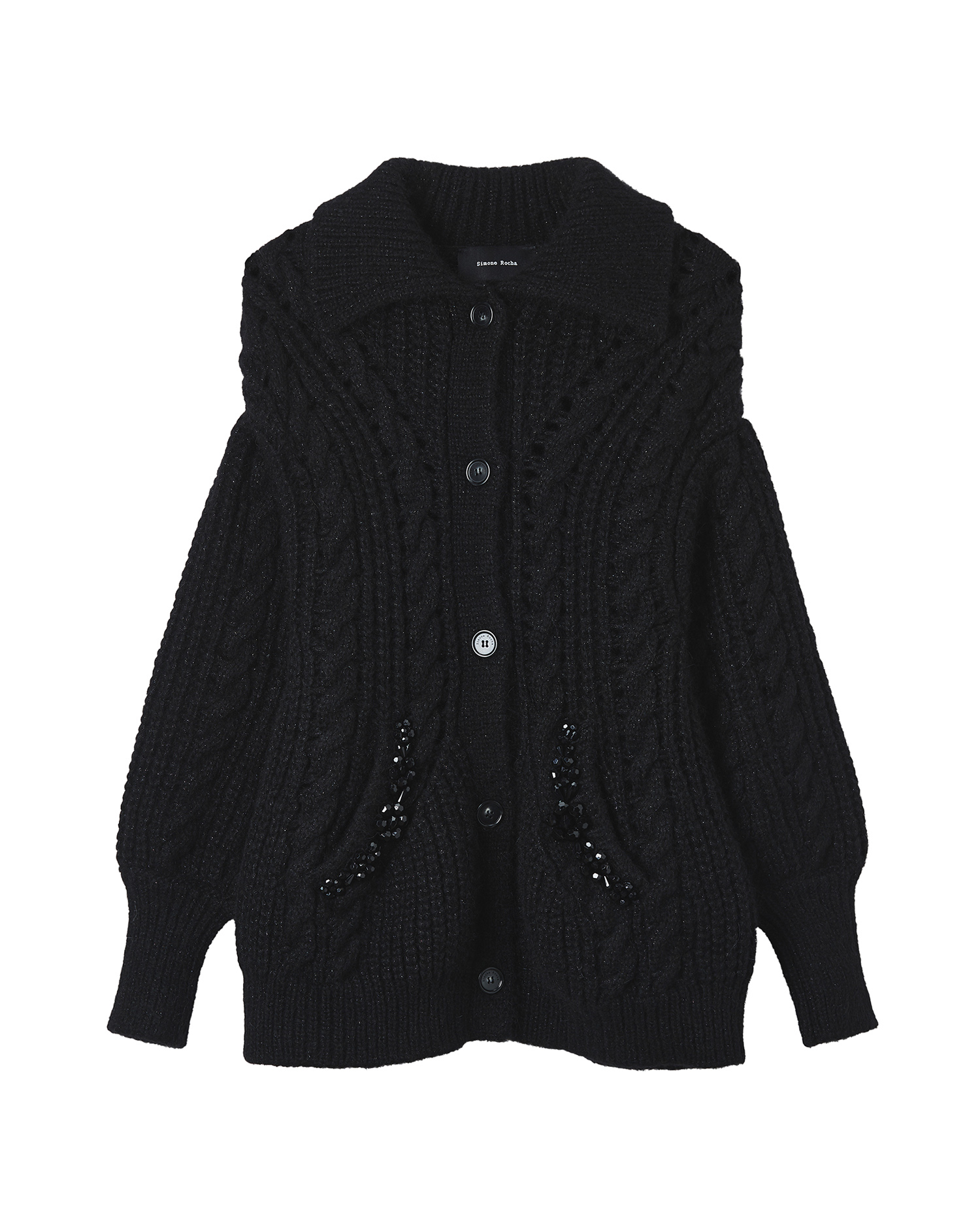 SIMONE ROCHA ビーズカーディガン